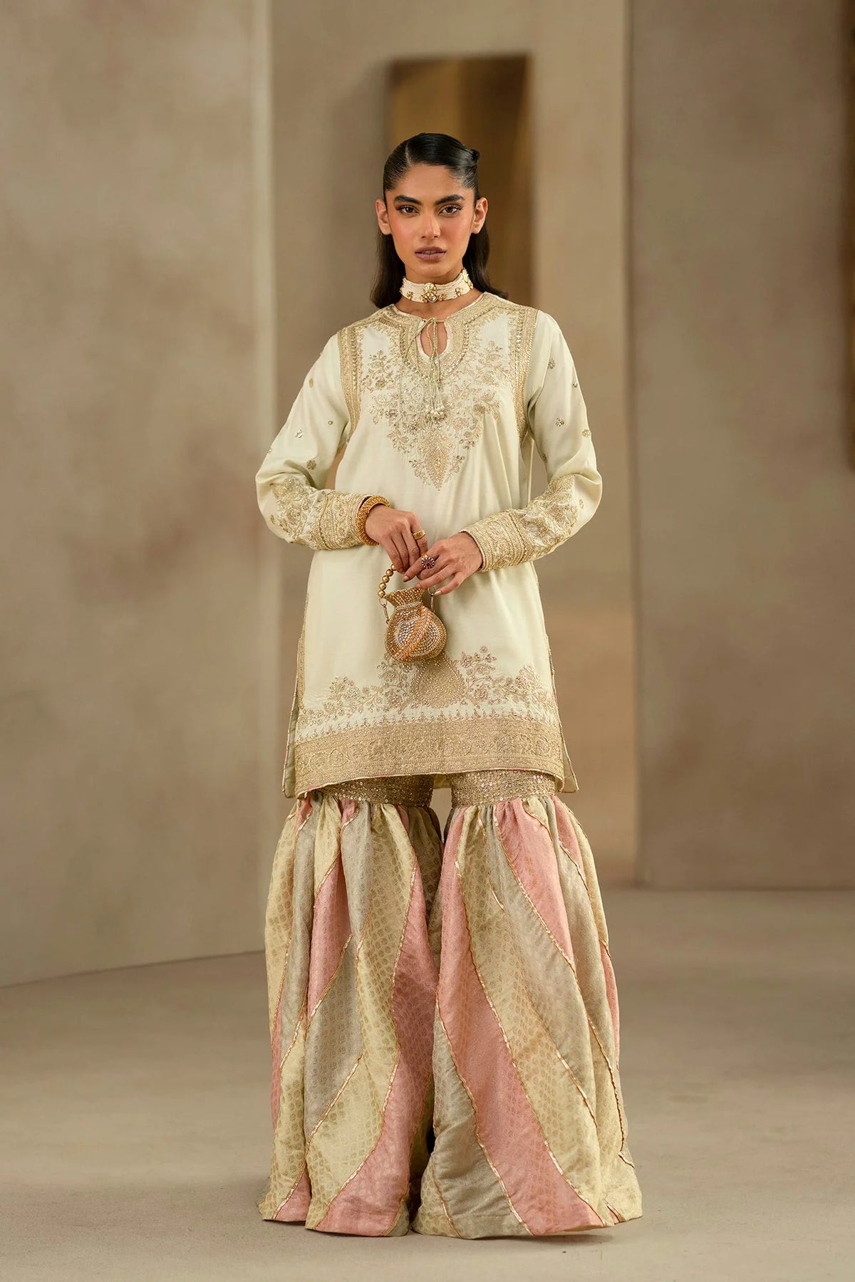 Ethnc Women Boutique '26 - EMBROIDERED SUIT | E1232-104-115
