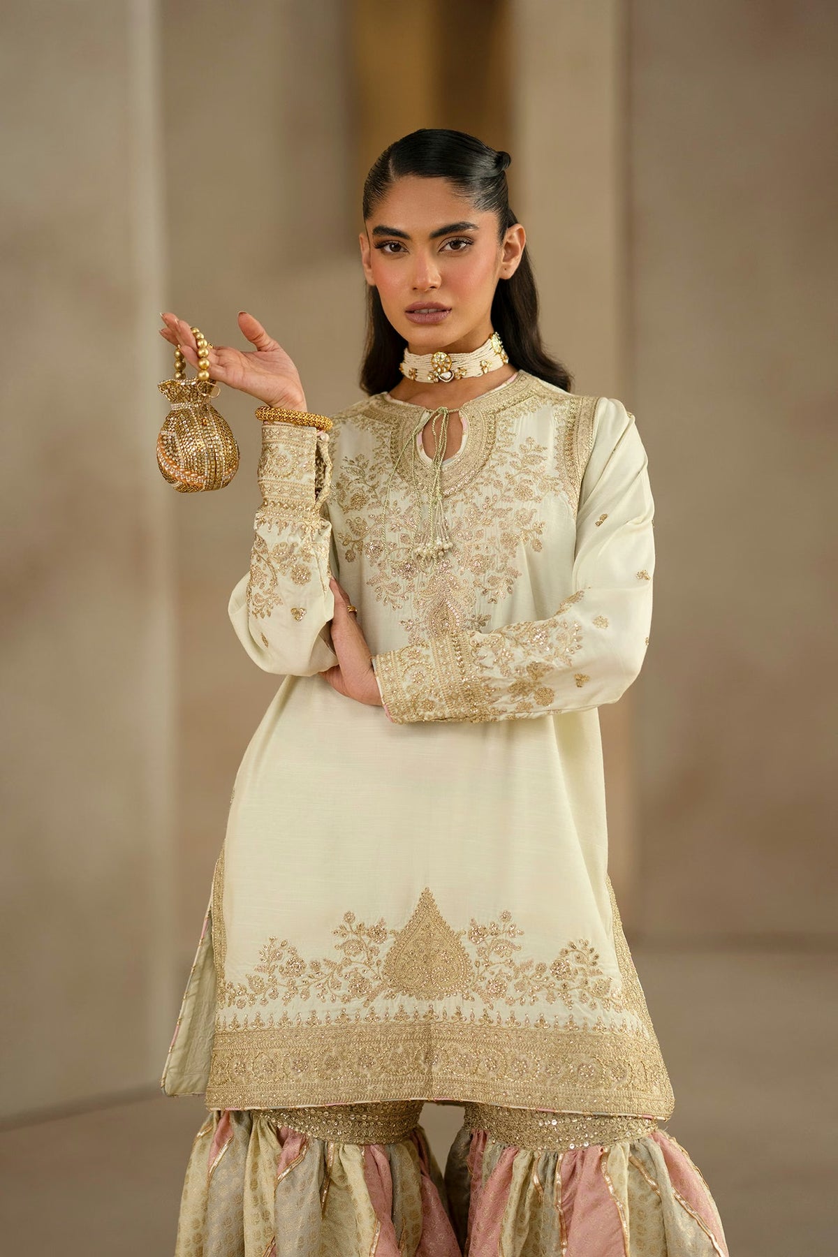 Ethnc Women Boutique '26 - EMBROIDERED SUIT | E1232-104-115