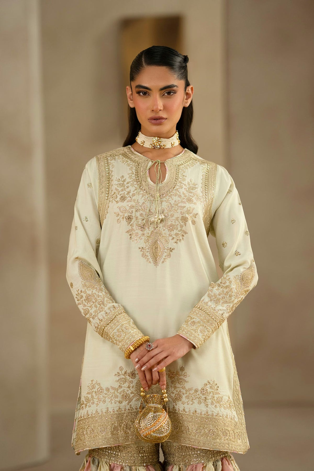 Ethnc Women Boutique '26 - EMBROIDERED SUIT | E1232-104-115