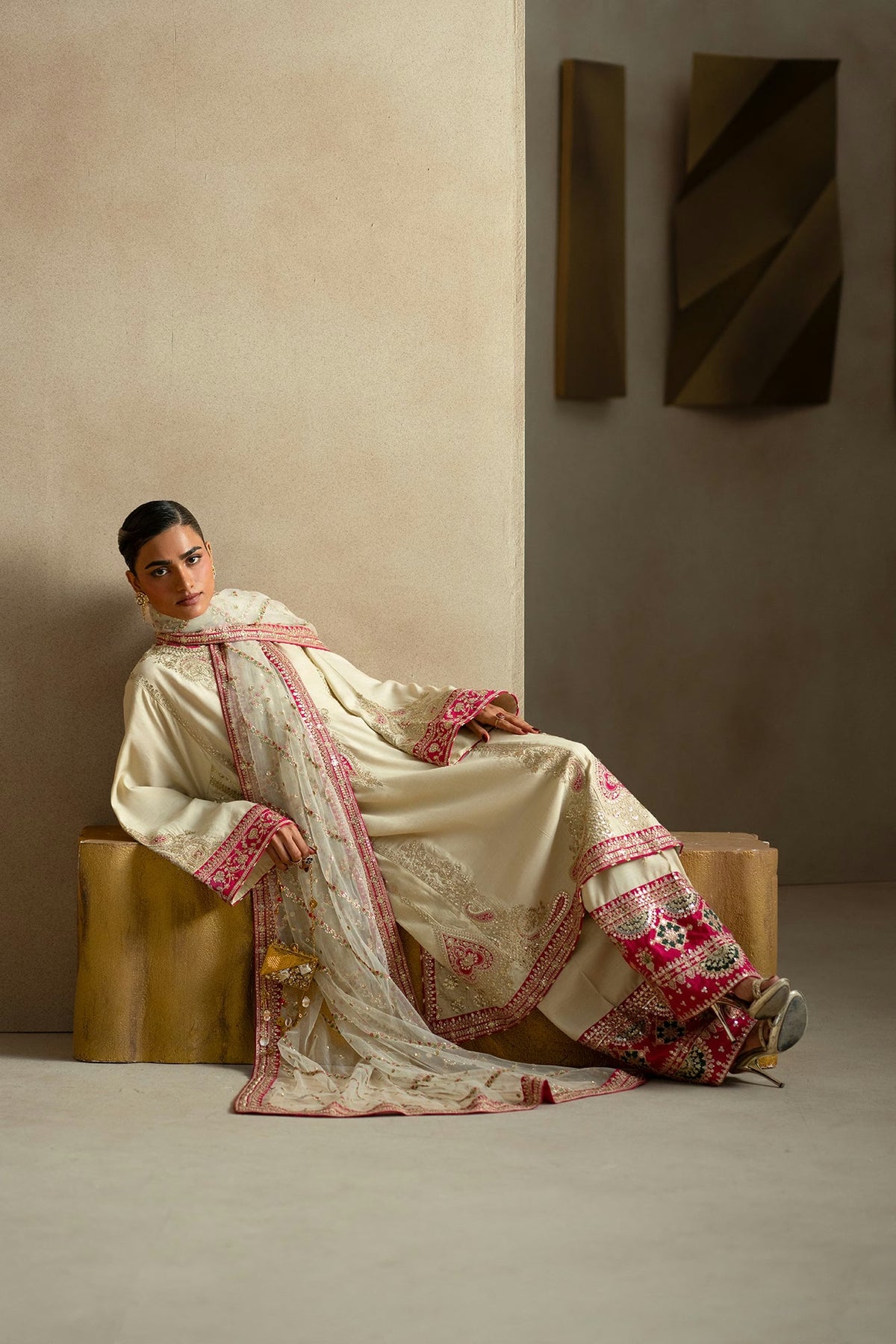 Ethnc Women Boutique '26 - EMBROIDERED SUIT | E1239-104-004