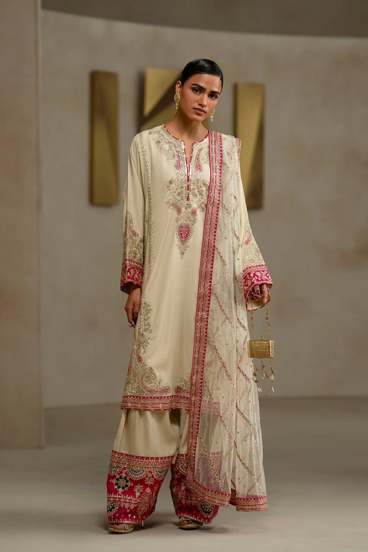 Ethnc Women Boutique '26 - EMBROIDERED SUIT | E1239-104-004
