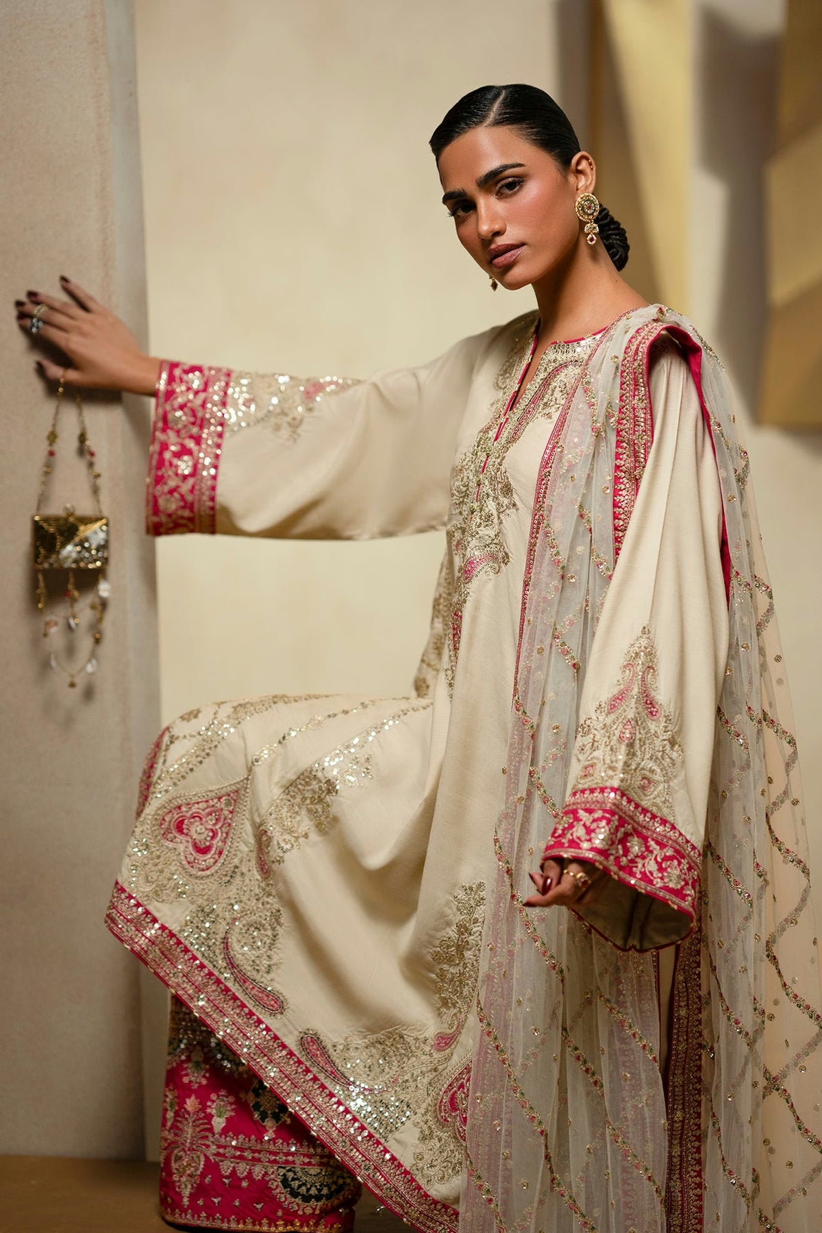 Ethnc Women Boutique '26 - EMBROIDERED SUIT | E1239-104-004