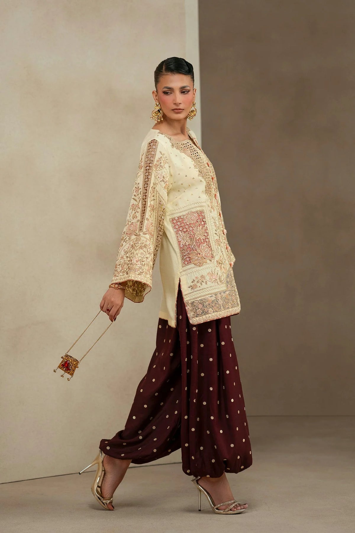 Ethnc Women Boutique '26 - EMBROIDERED SUIT | E1244/104/227