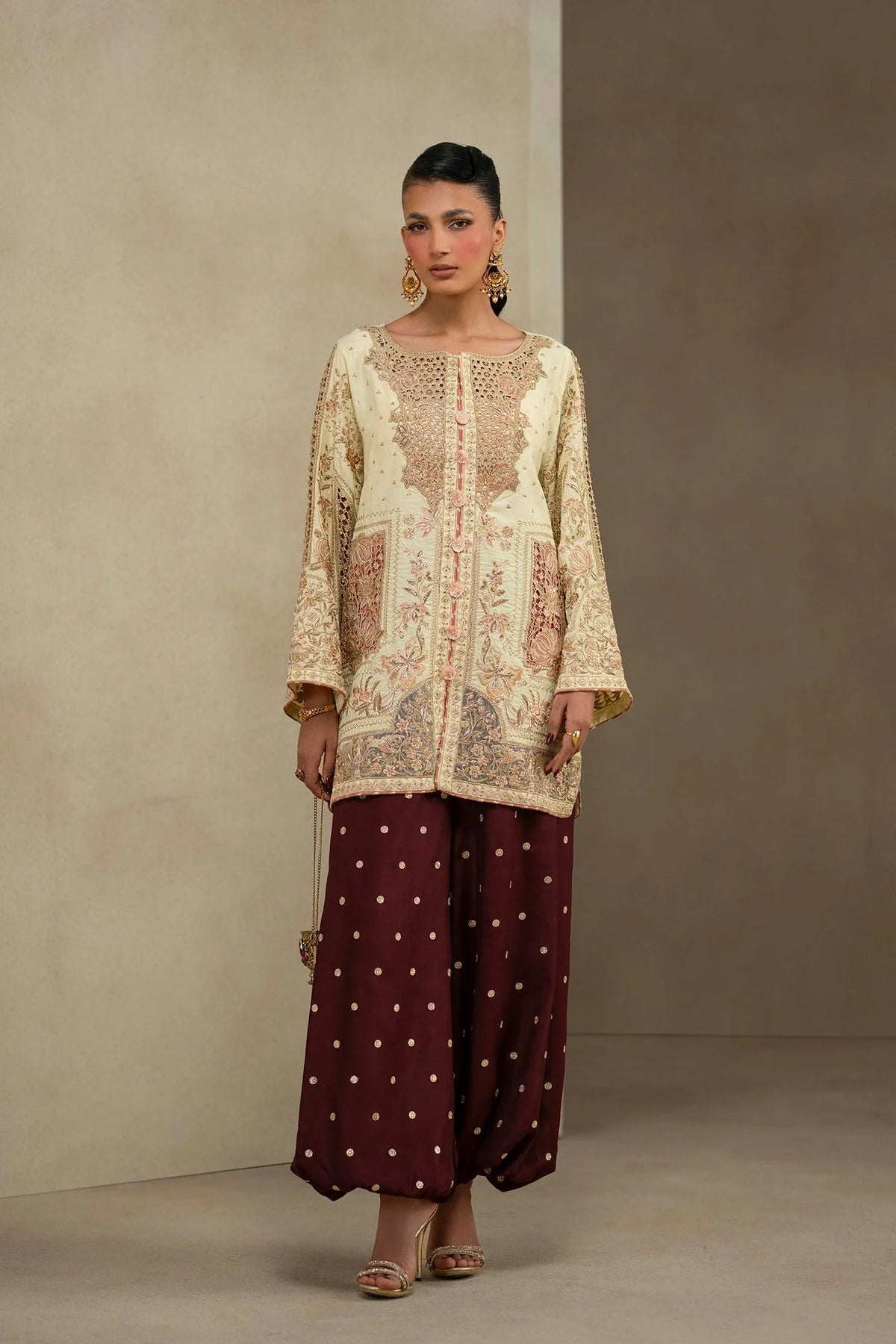 Ethnc Women Boutique '26 - EMBROIDERED SUIT | E1244/104/227