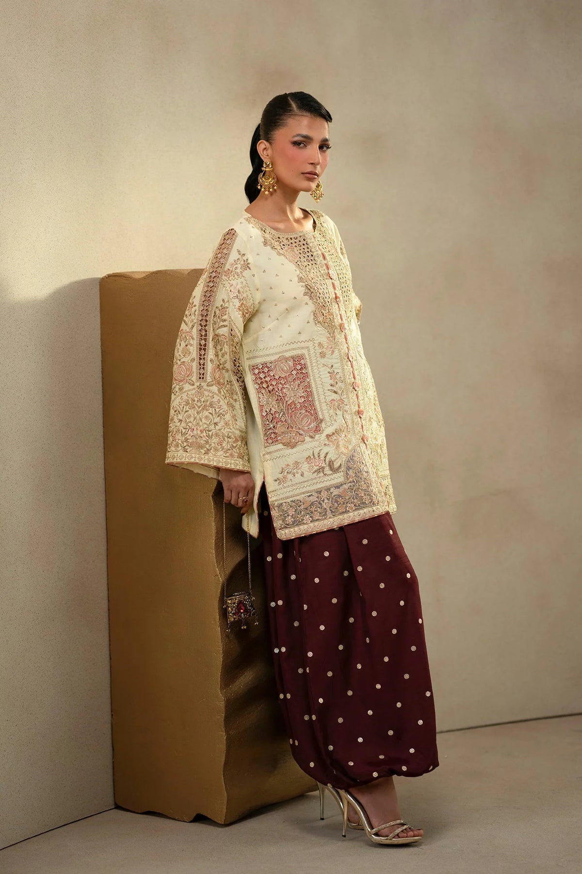 Ethnc Women Boutique '26 - EMBROIDERED SUIT | E1244/104/227