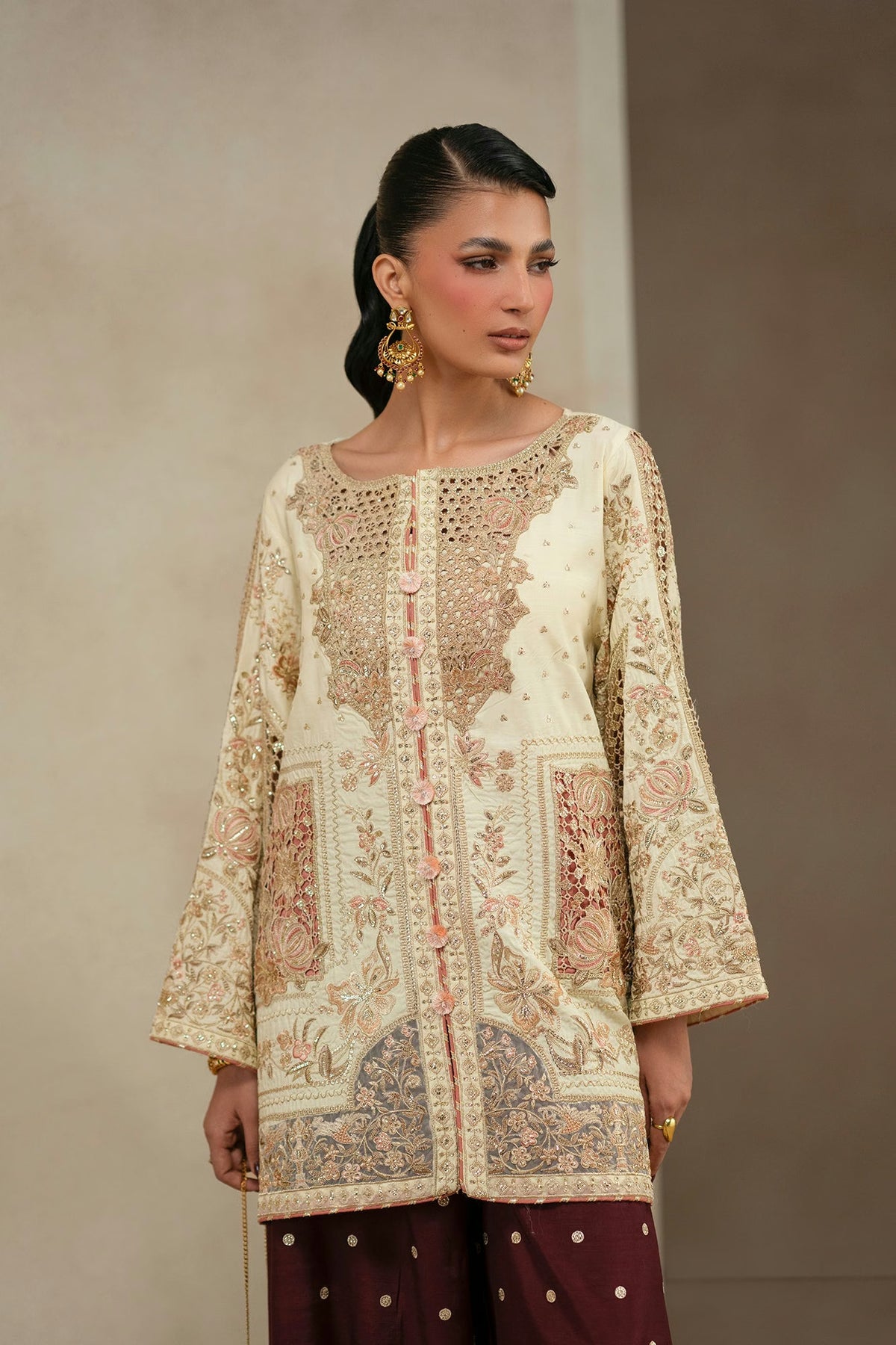 Ethnc Women Boutique '26 - EMBROIDERED SUIT | E1244/104/227