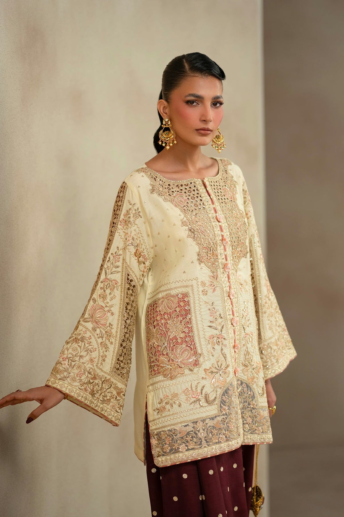 Ethnc Women Boutique '26 - EMBROIDERED SUIT | E1244/104/227