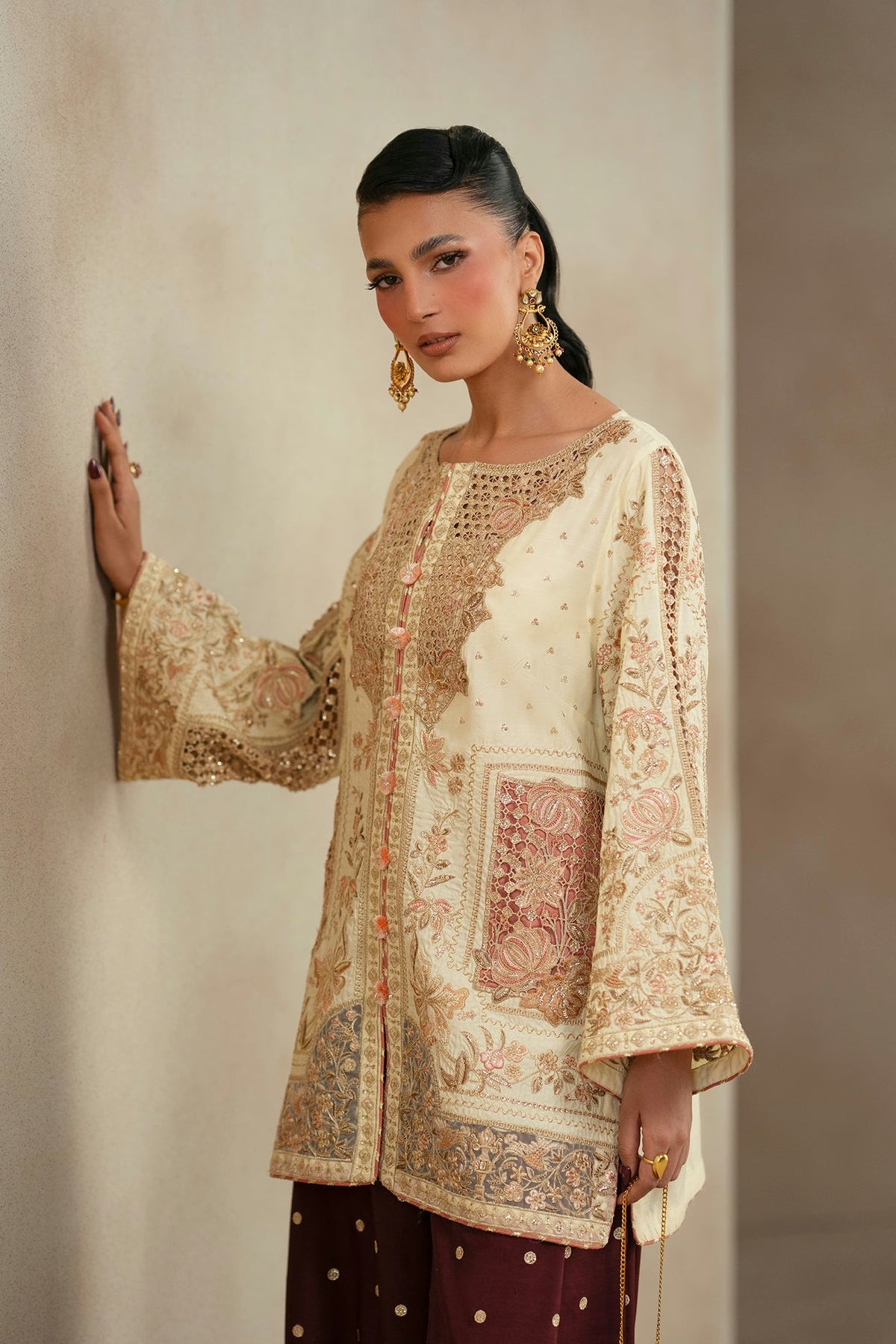 Ethnc Women Boutique '26 - EMBROIDERED SUIT | E1244/104/227