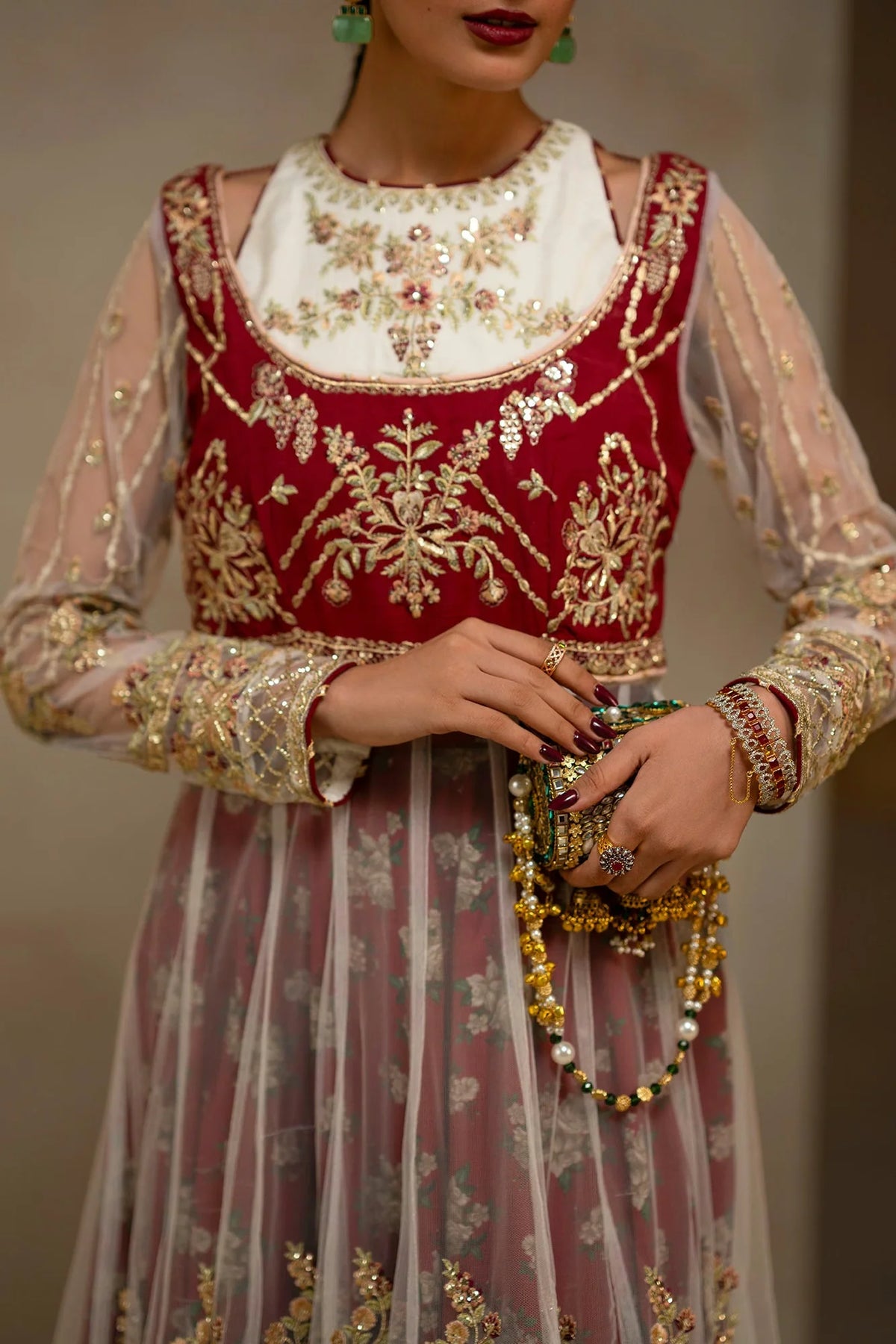 Ethnc Women Boutique '26 - EMBROIDERED SUIT | E1245-104-306