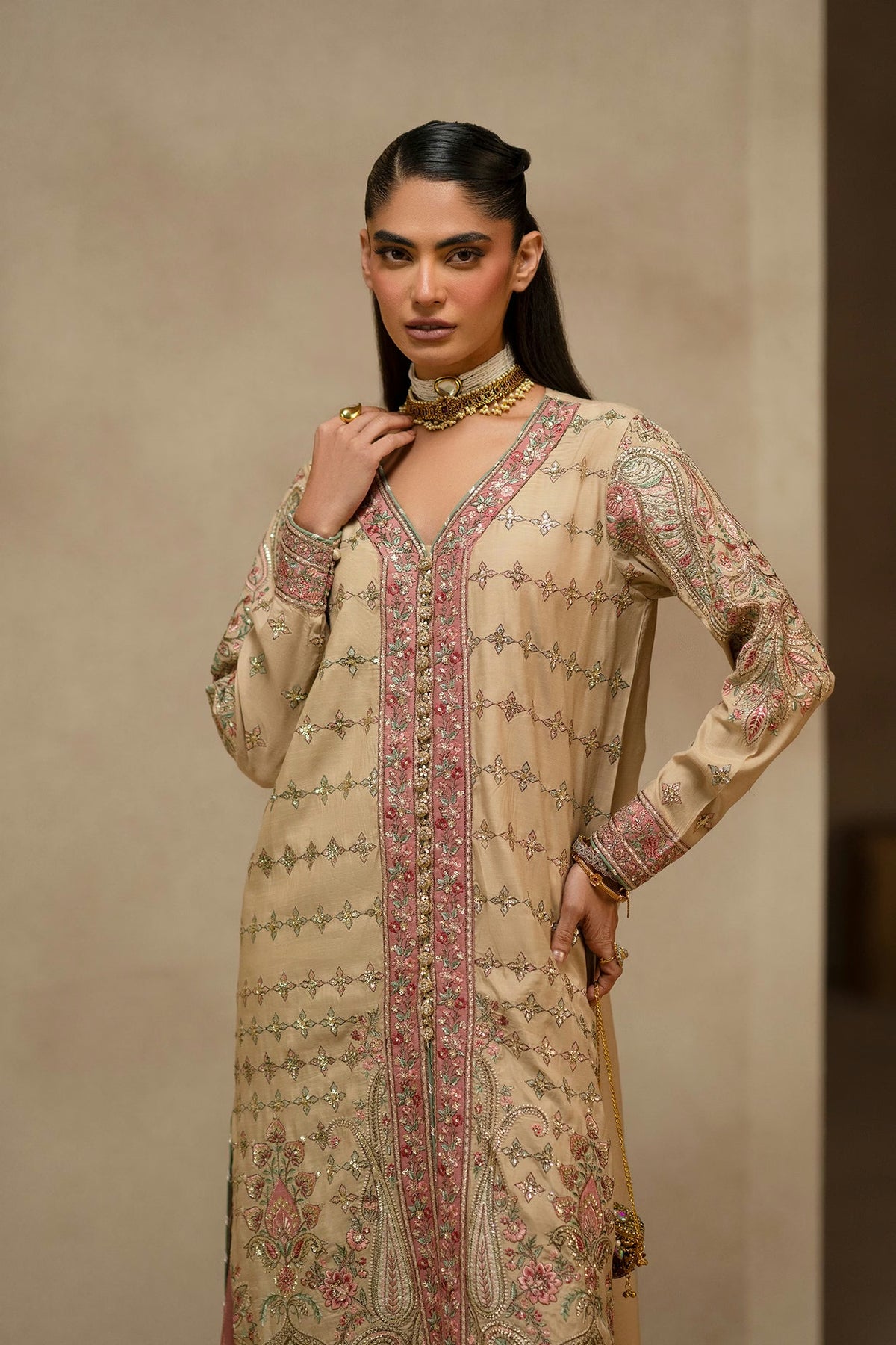 Ethnc Women Boutique '26 - EMBROIDERED SUIT | E1247-104-808