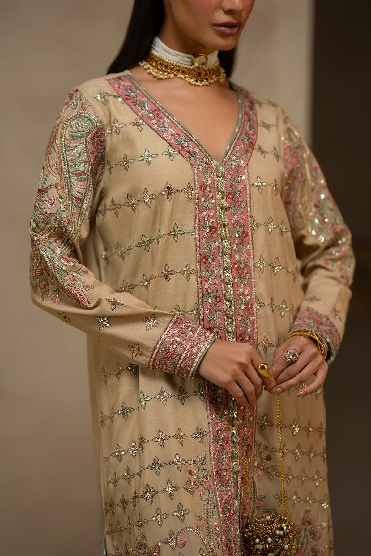 Ethnc Women Boutique '26 - EMBROIDERED SUIT | E1247-104-808