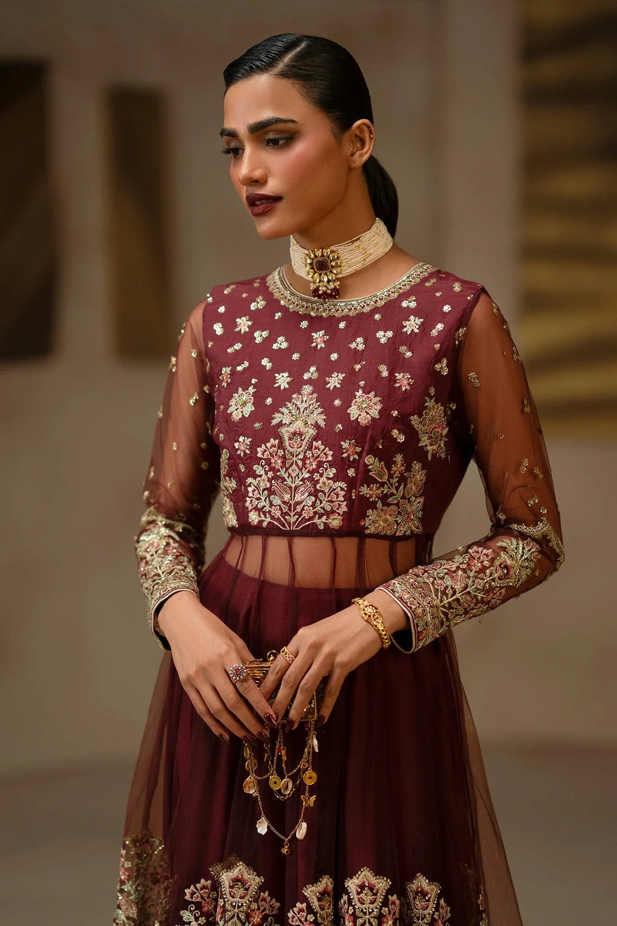 Ethnc Women Boutique '26 - EMBROIDERED SUIT | E1254-104-305