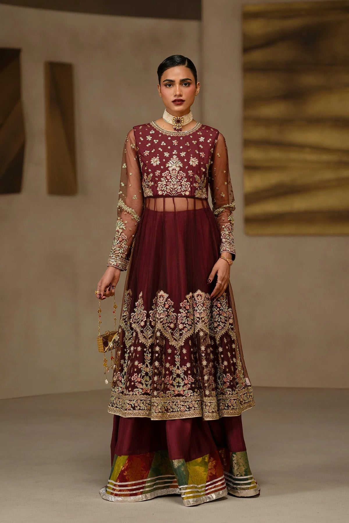 Ethnc Women Boutique '26 - EMBROIDERED SUIT | E1254-104-305