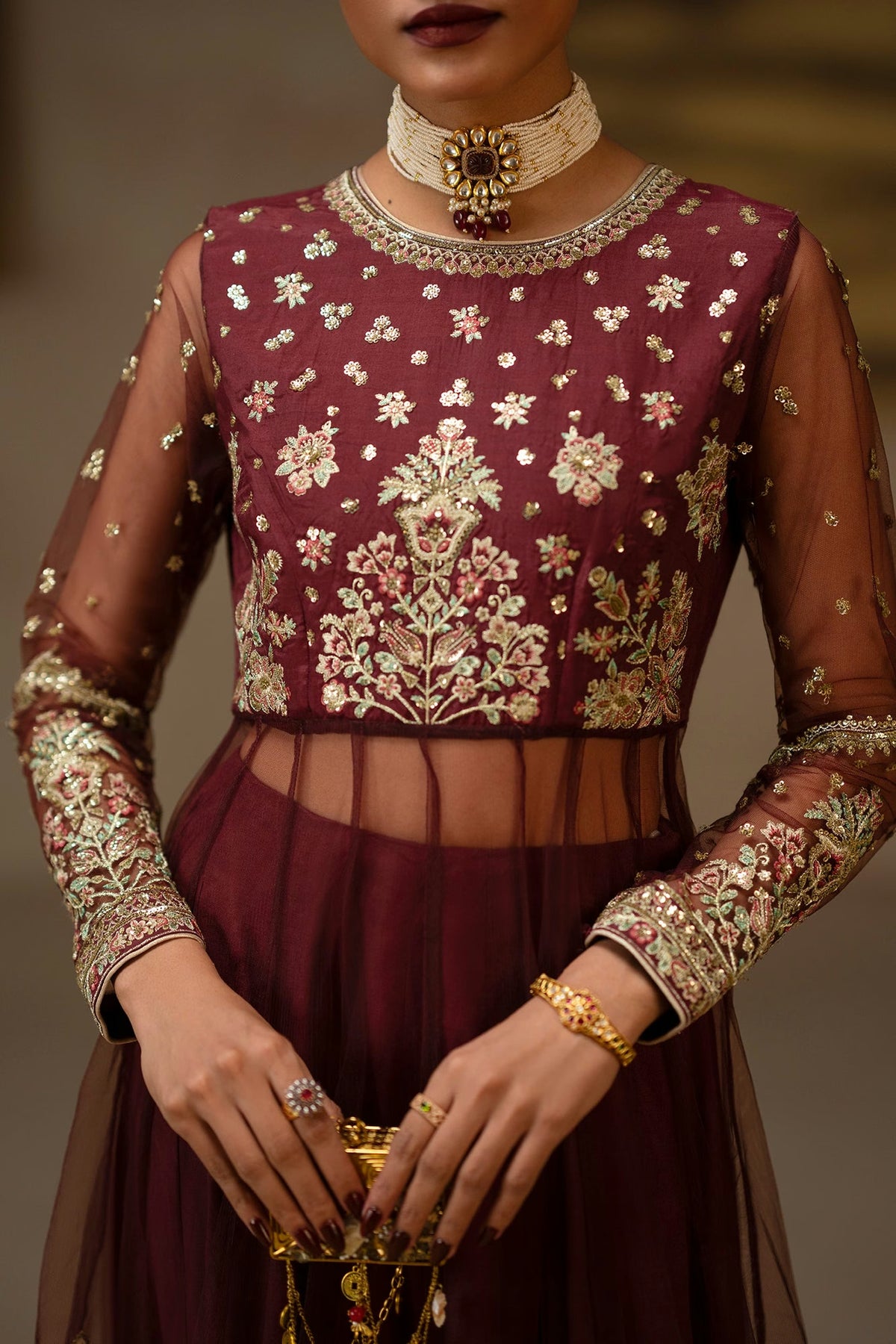 Ethnc Women Boutique '26 - EMBROIDERED SUIT | E1254-104-305