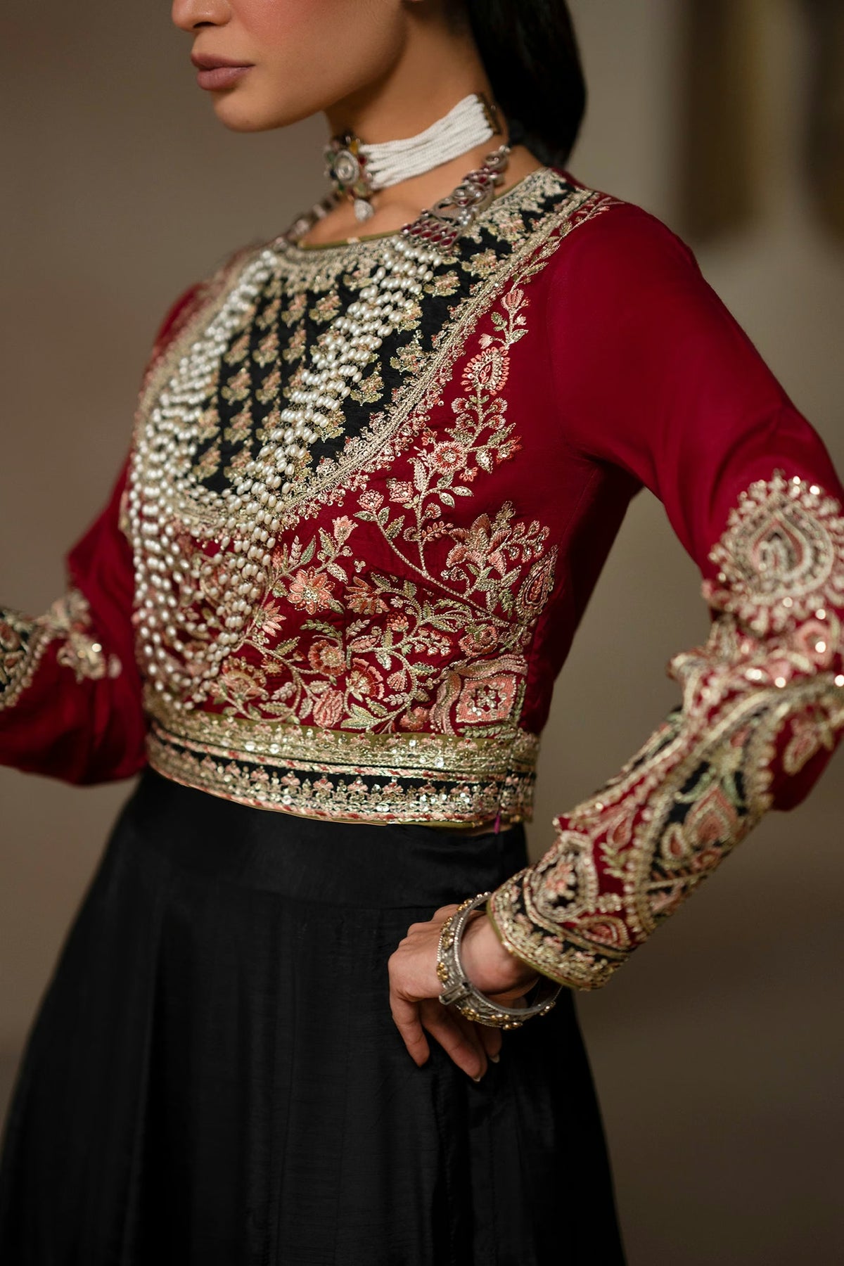 Ethnc Women Boutique '26 - EMBROIDERED SUIT | E1261-104-901