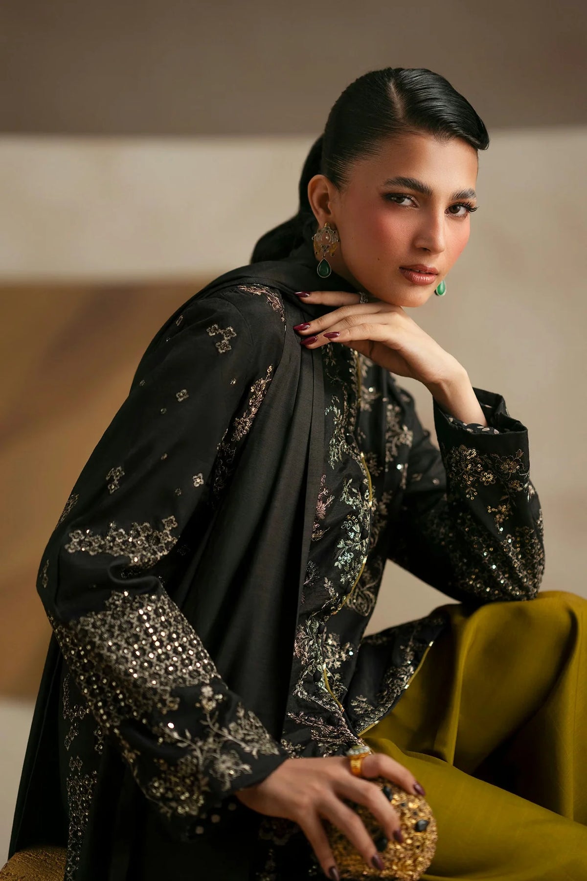 Ethnc Women Boutique '26 - EMBROIDERED SUIT | E1274-104-901