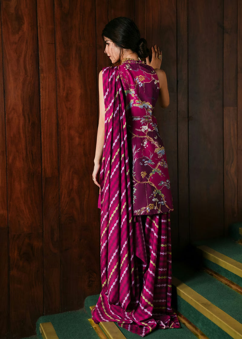 Crimson Eid Prints '26 - Dilruba - Plum