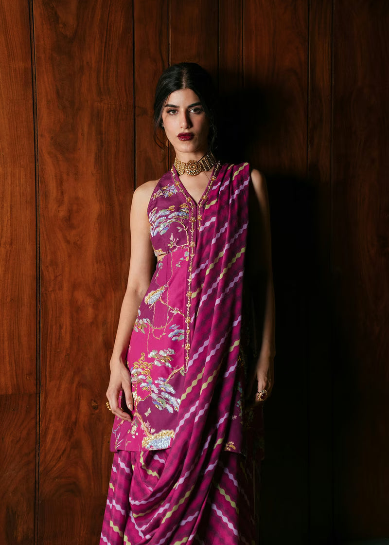Crimson Eid Prints '26 - Dilruba - Plum