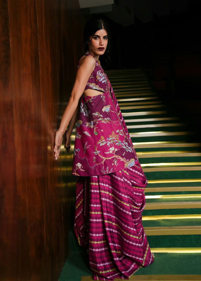 Crimson Eid Prints '26 - Dilruba - Plum