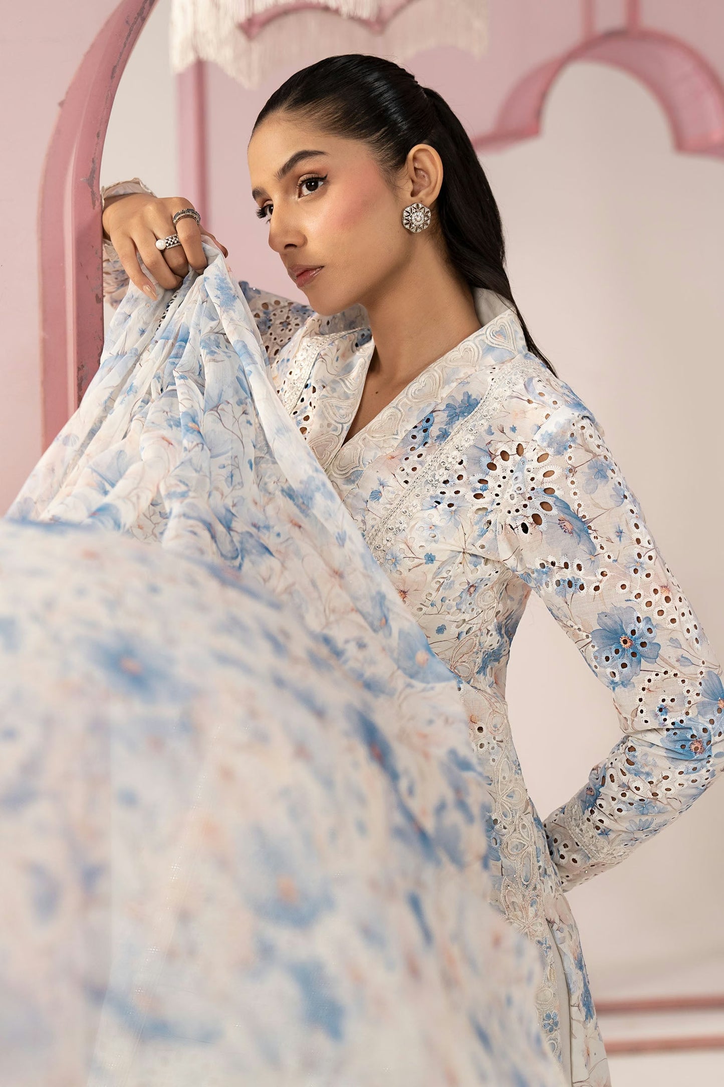 Maria.B Desi Summer Pie '26 - 3 Piece Embroidered Lawn Suit | 26106-esm-frz