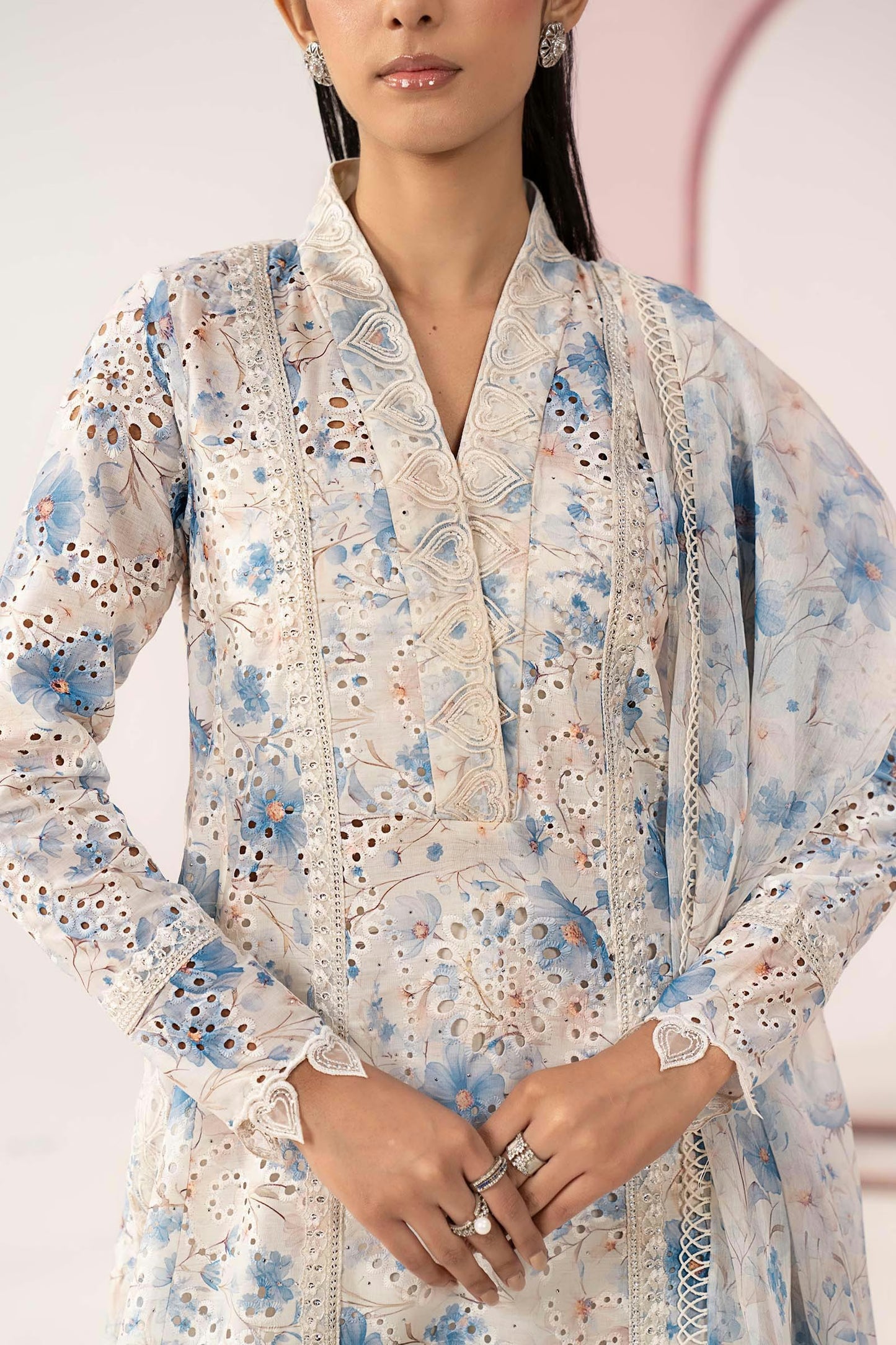 Maria.B Desi Summer Pie '26 - 3 Piece Embroidered Lawn Suit | 26106-esm-frz