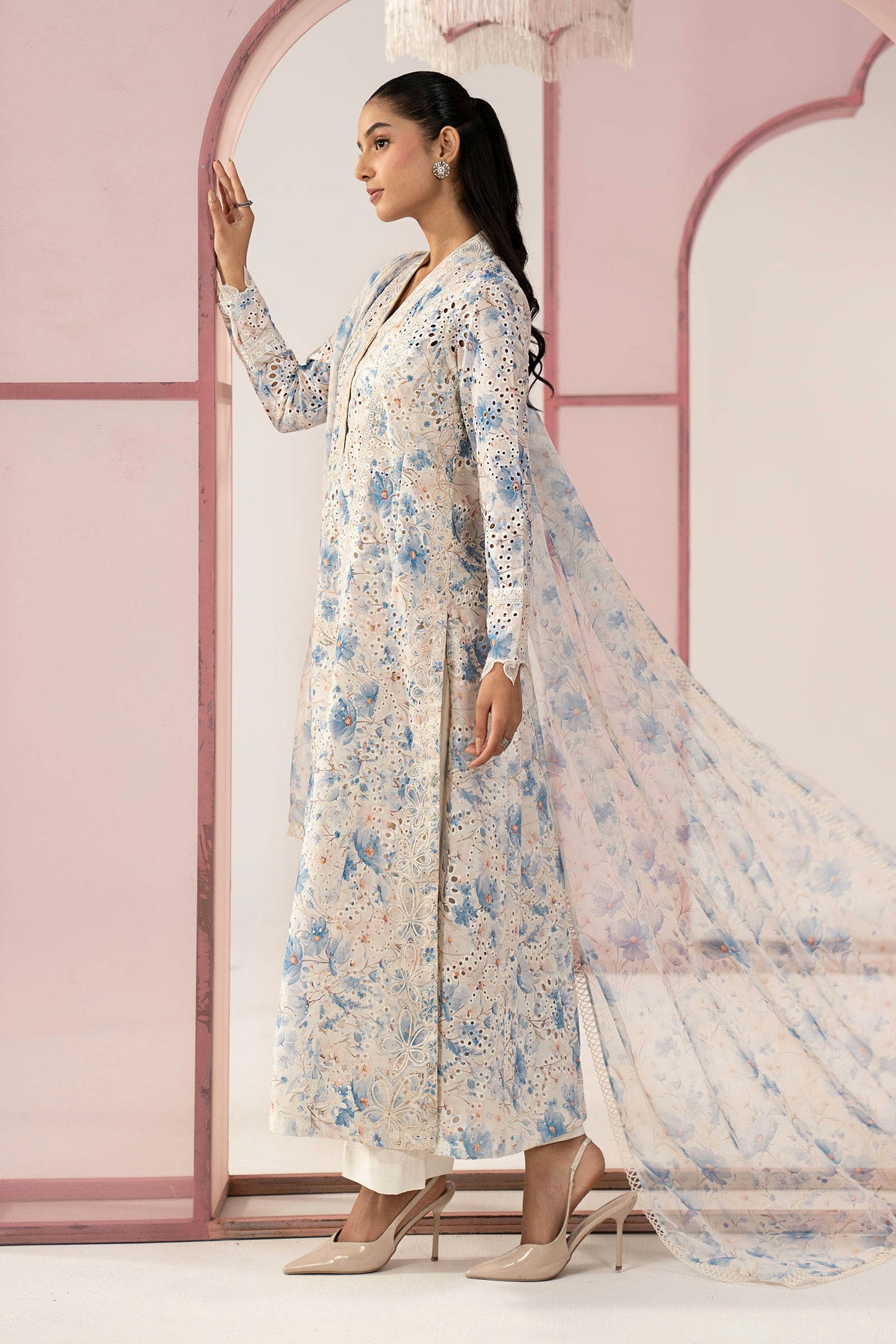 Maria.B Desi Summer Pie '26 - 3 Piece Embroidered Lawn Suit | 26106-esm-frz