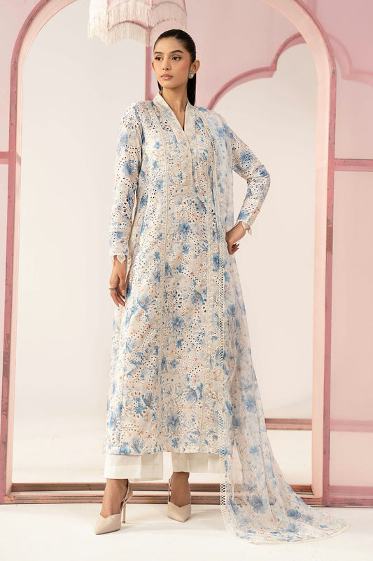 Maria.B Desi Summer Pie '26 - 3 Piece Embroidered Lawn Suit | 26106-esm-frz