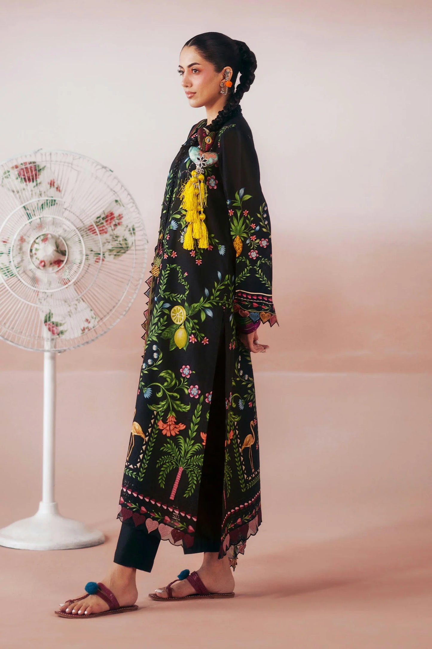 Maria.B Desi Summer Pie '26 - 3 Piece Embroidered Lawn Suit | Dwa2616-esm-blk