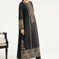 Maria.B Desi Summer Pie '26 - 2 Piece Embroidered Raw Silk Suit | Dwe2639-esm-blk