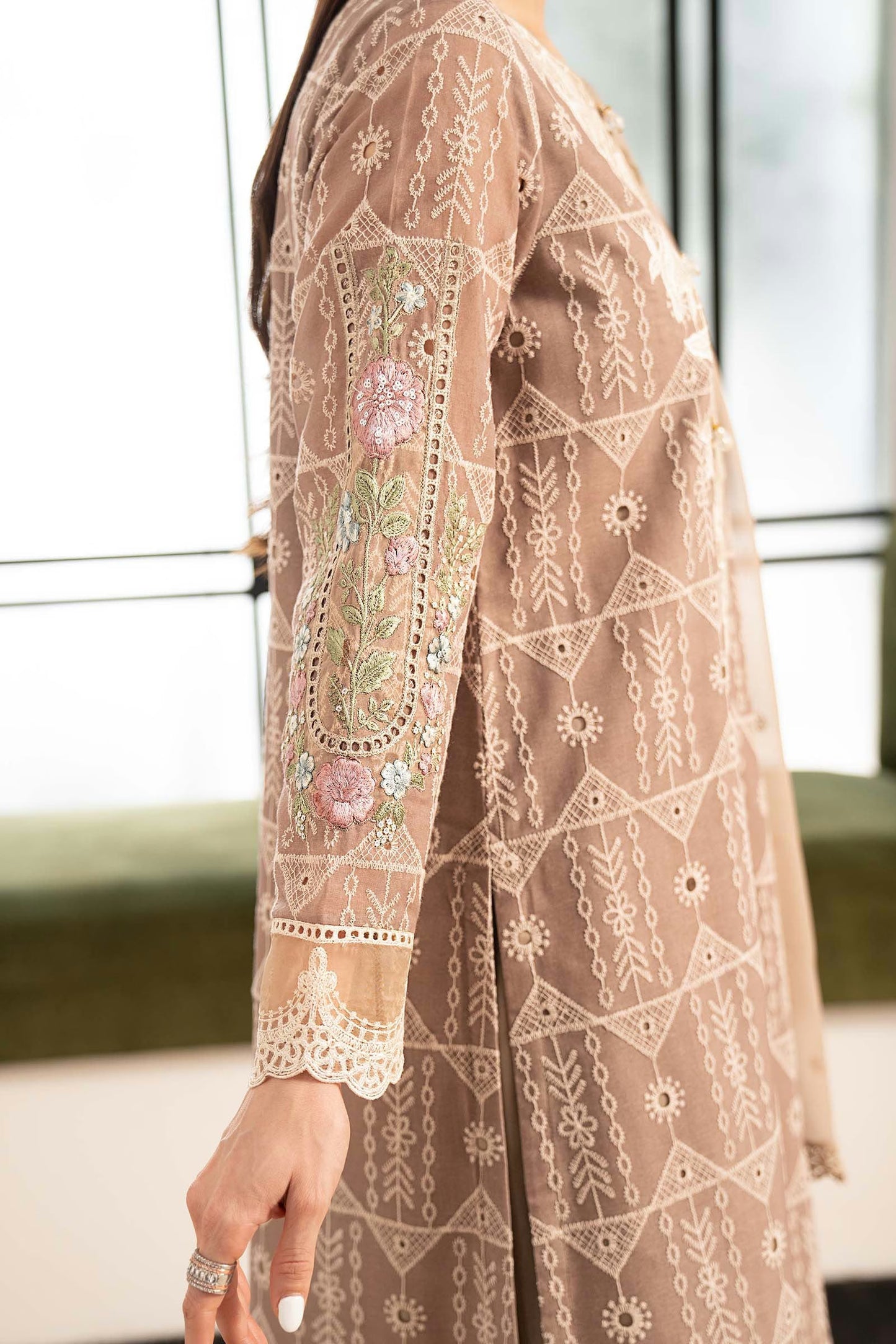 Maria.B Desi Summer Pie '26 - 3 Piece Embroidered Lawn Suit | Dwa2680-esm-cof