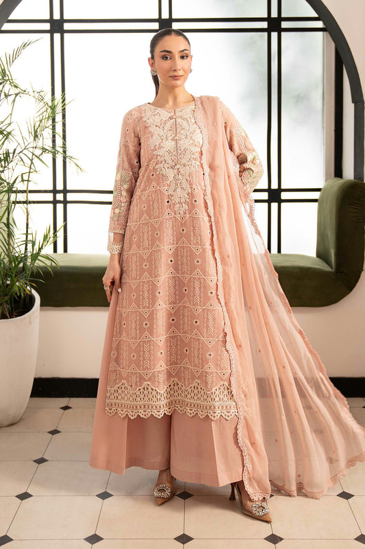 Maria.B Desi Summer Pie '26 - 3 Piece Embroidered Lawn Suit | Dwa2680-esm-pnk