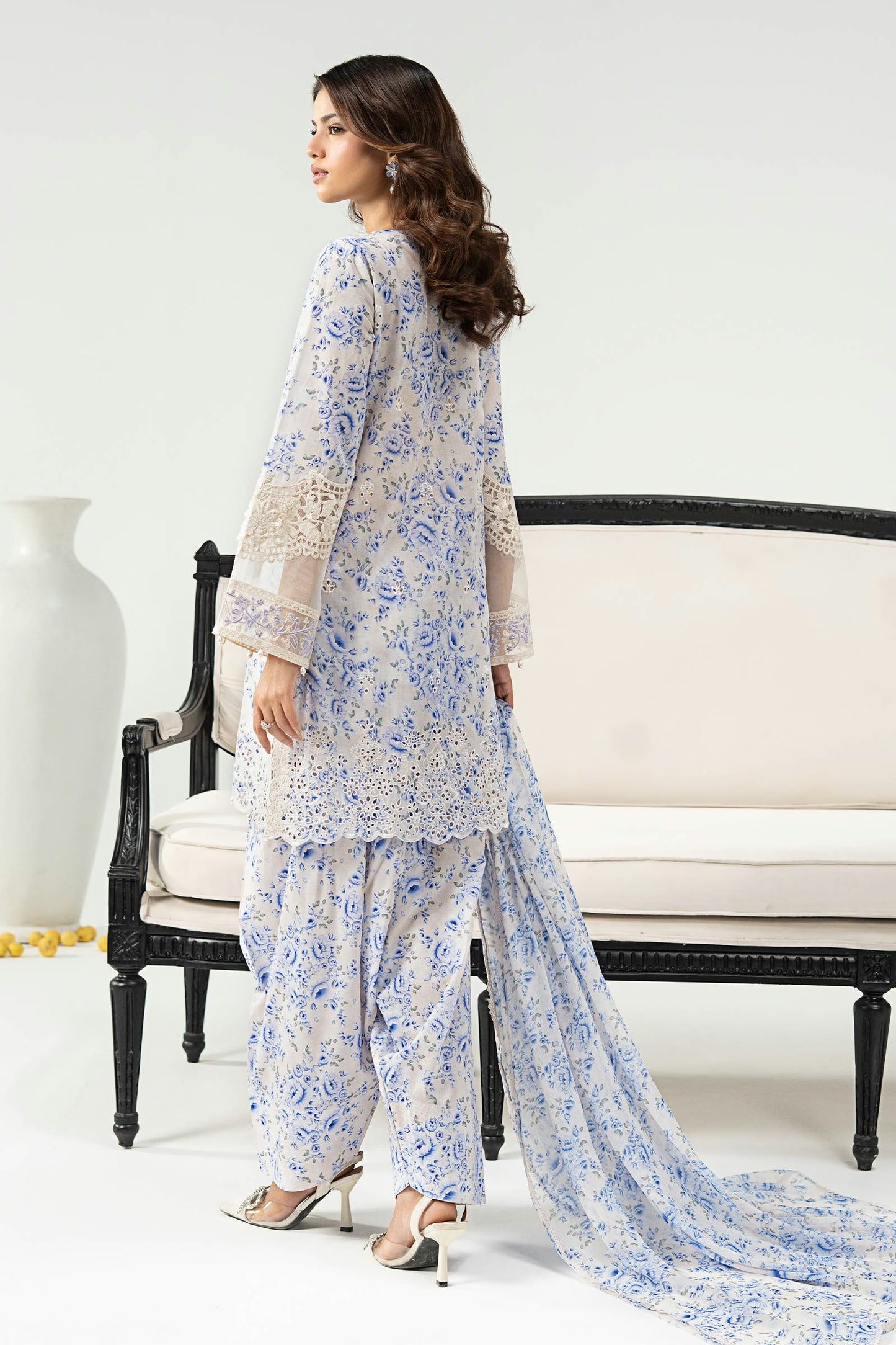 Maria.B Desi Summer Pie '26 - 3 Piece Embroidered Lawn Suit | Dwf36r1-esm-pfw
