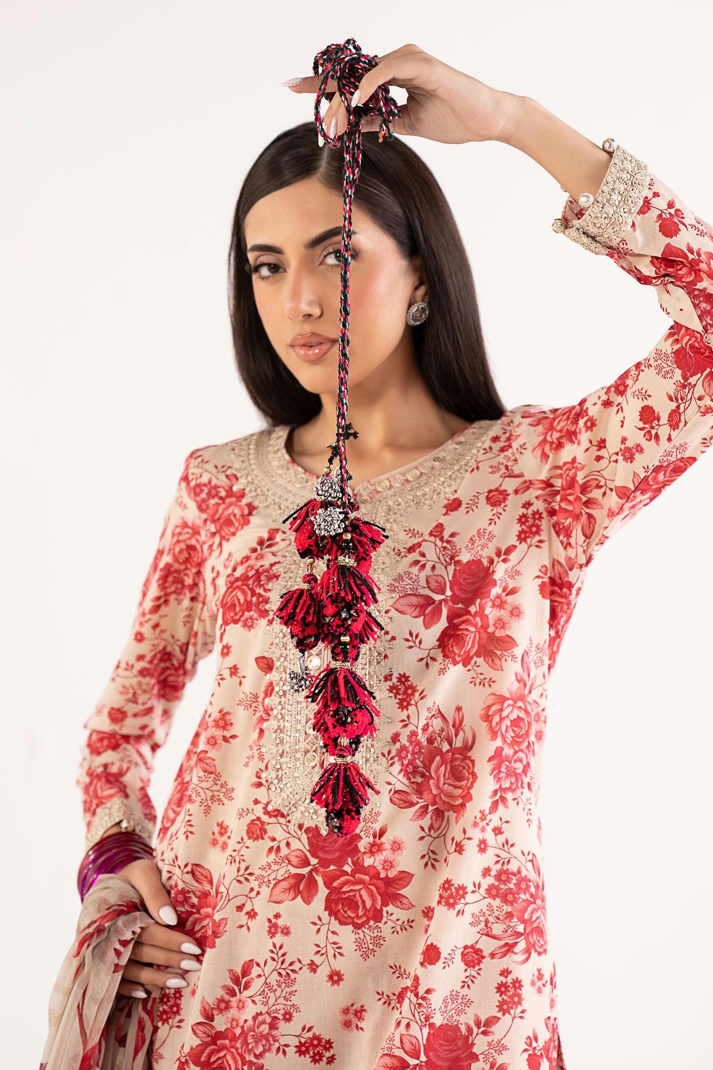 Maria.B Desi Summer Pie '26 - 3 Piece Embroidered Lawn Suit | Dwp63r1-esm-pnk