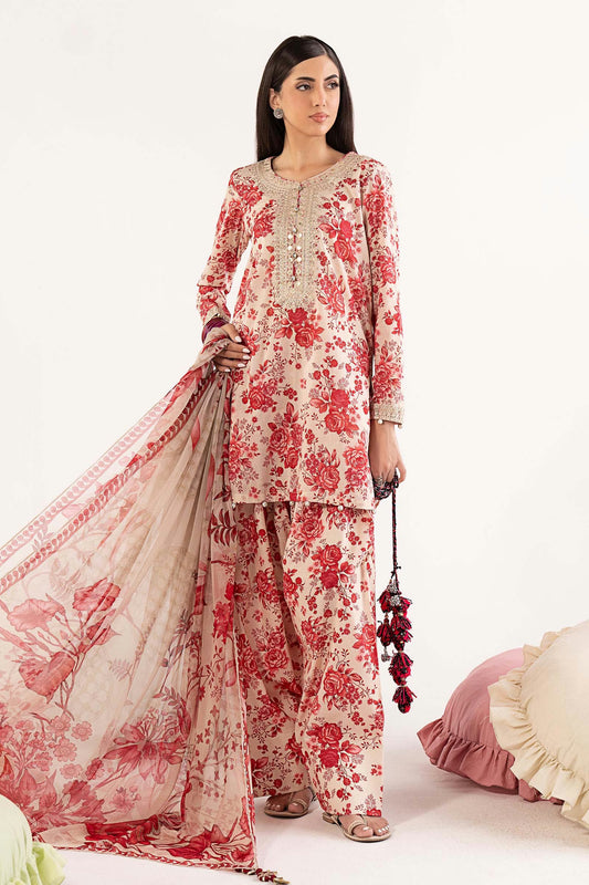 Maria.B Desi Summer Pie '26 - 3 Piece Embroidered Lawn Suit | Dwp63r1-esm-pnk