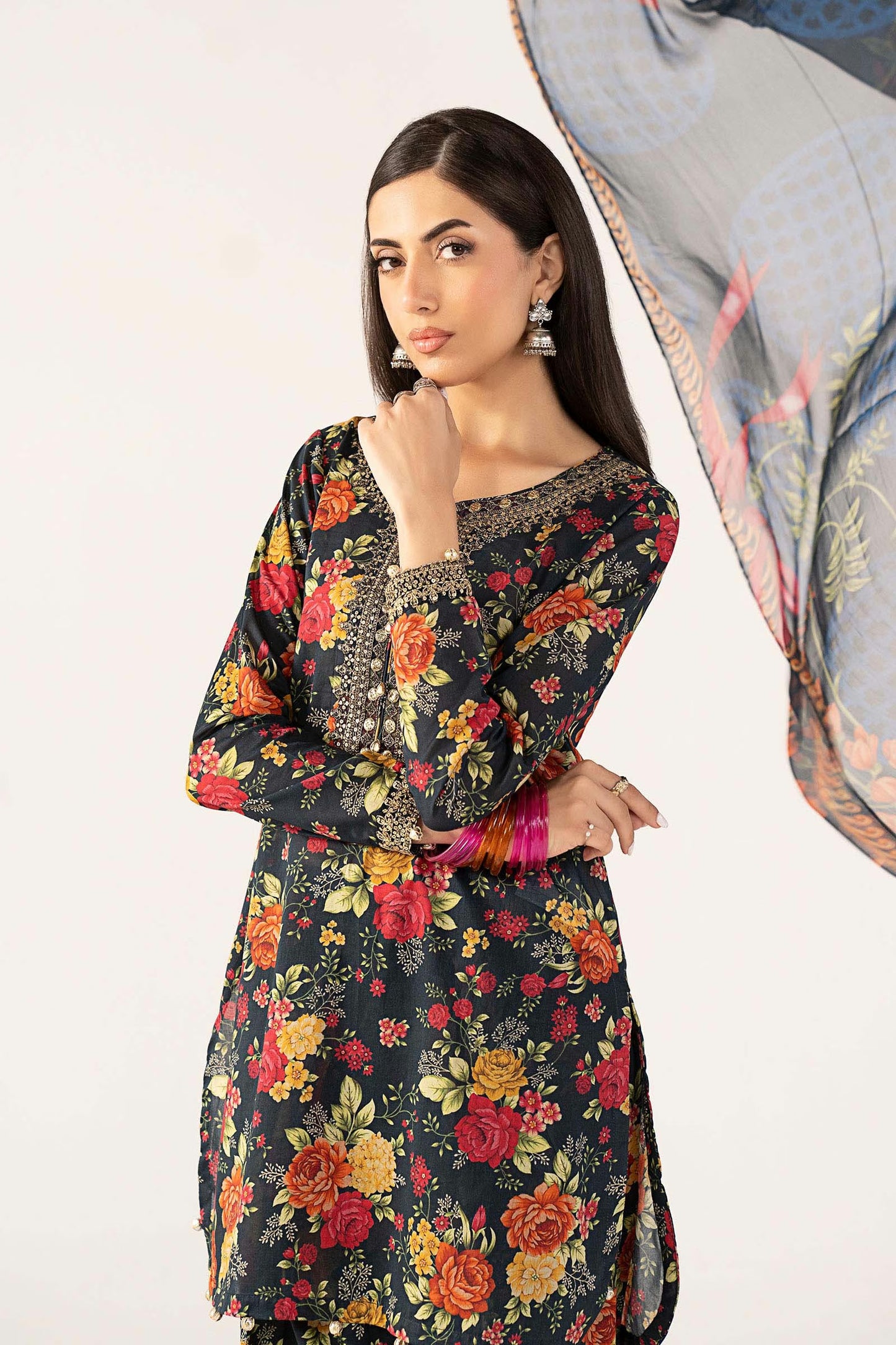Maria.B Desi Summer Pie '26 - 3 Piece Embroidered Lawn Suit | Dwp63r1-esm-tel