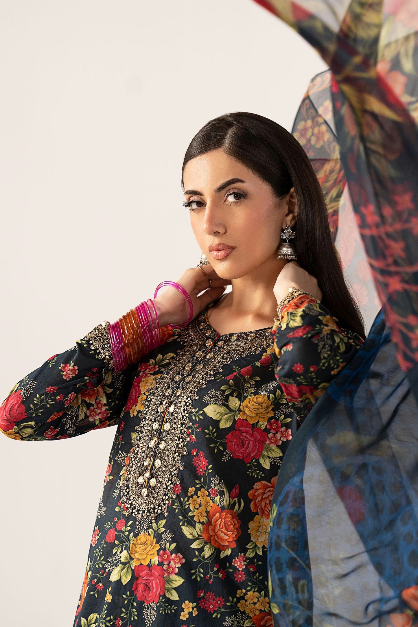 Maria.B Desi Summer Pie '26 - 3 Piece Embroidered Lawn Suit | Dwp63r1-esm-tel