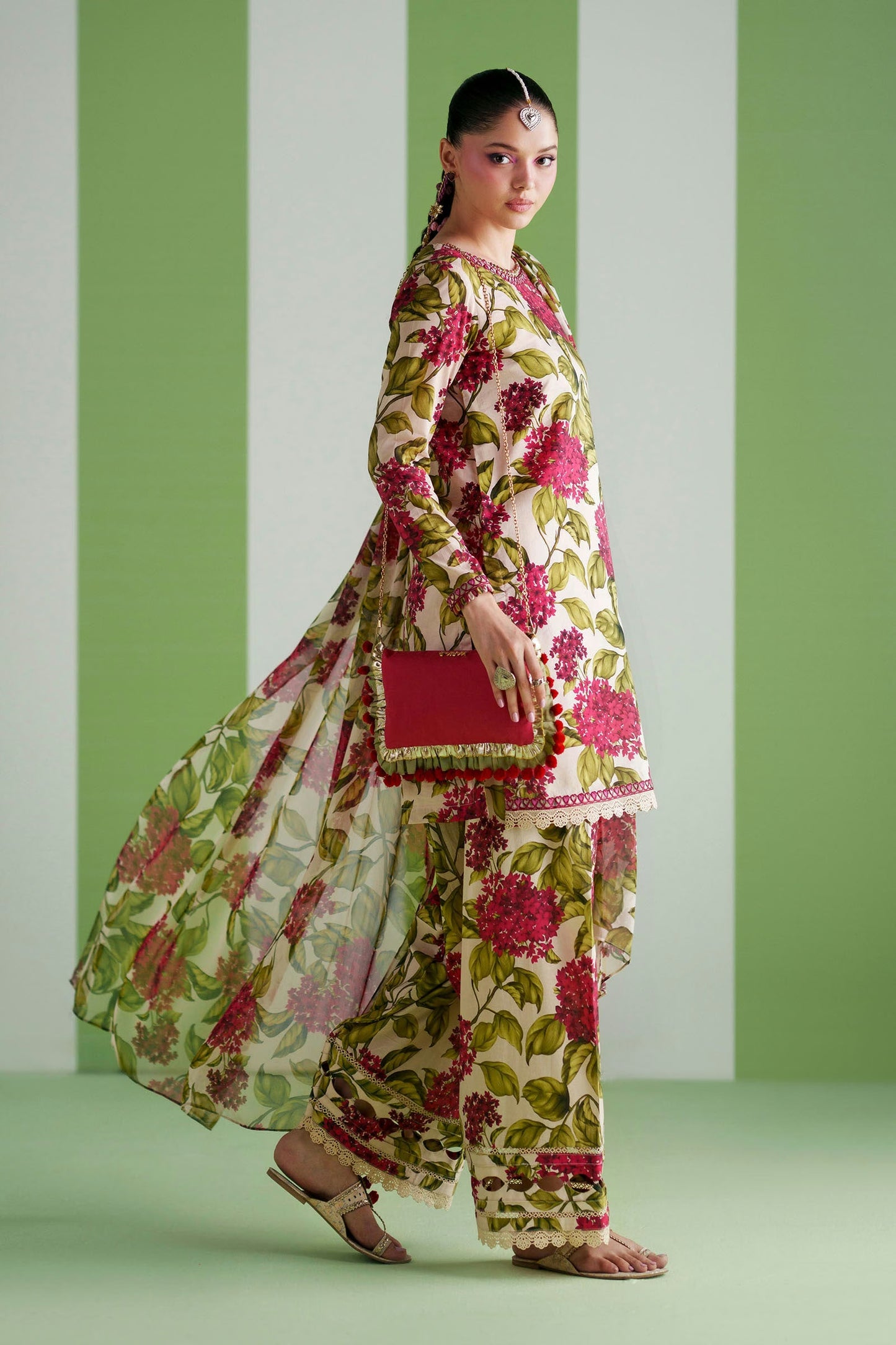 Maria.B Desi Summer Pie '26 - 3 Piece Embroidered Lawn Suit | Dwp2601-esm-ofw