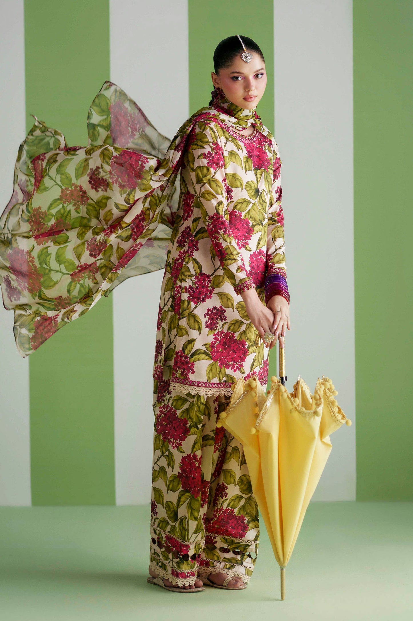 Maria.B Desi Summer Pie '26 - 3 Piece Embroidered Lawn Suit | Dwp2601-esm-ofw