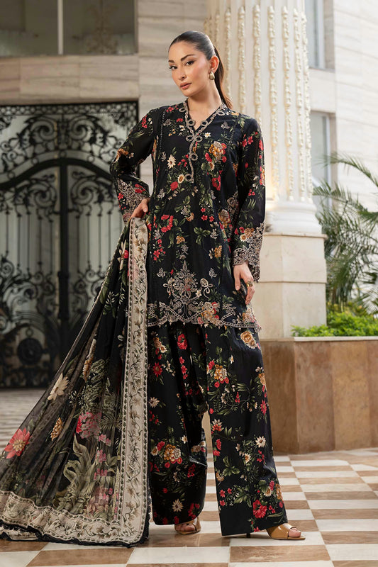 Maria.B Desi Summer Pie '26 - 3 Piece Embroidered Lawn Suit | Dwp2603-esm-blk