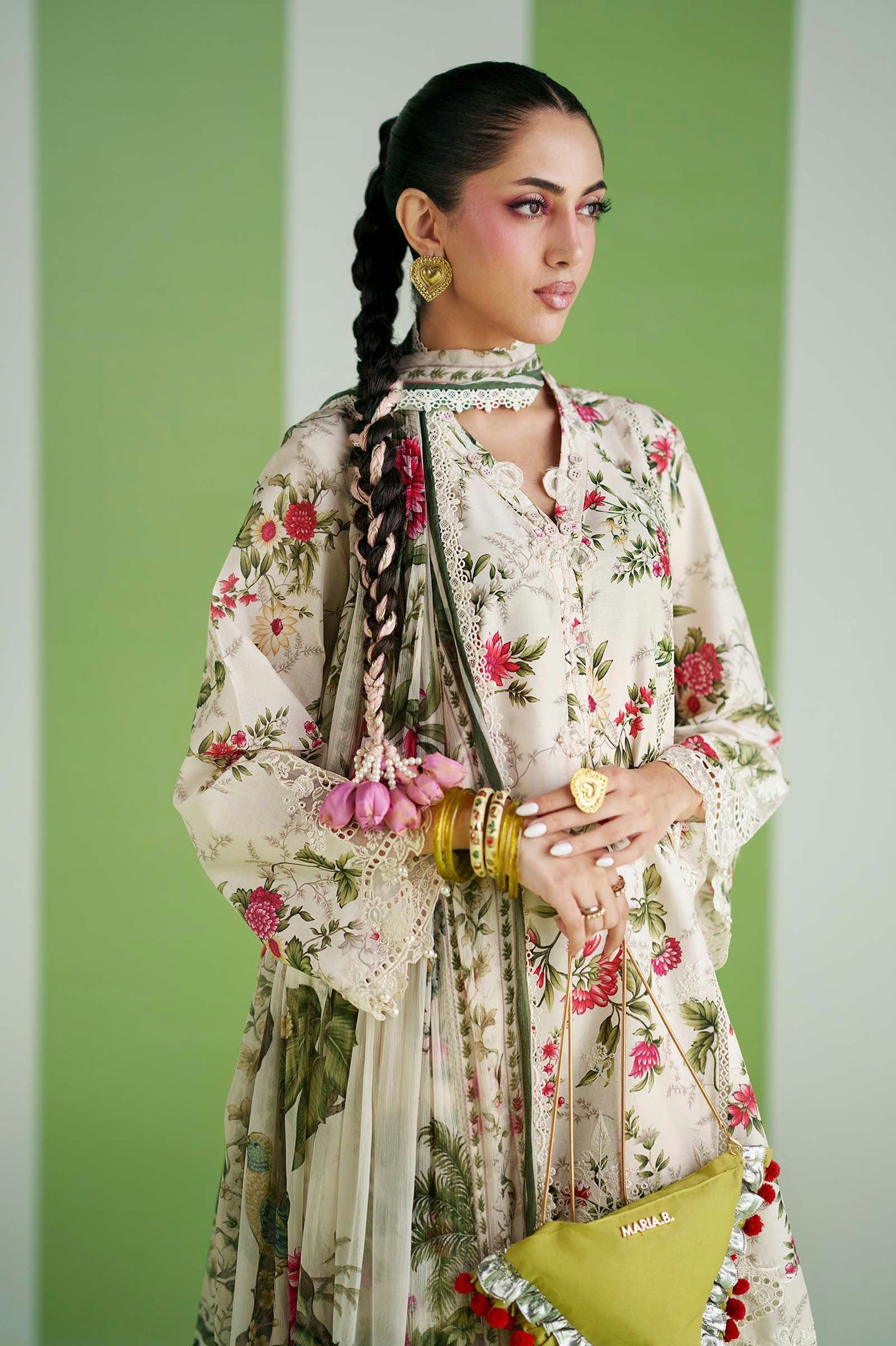 Maria.B Desi Summer Pie '26 - 3 Piece Embroidered Lawn Suit | Dwp2603-esm-ofw