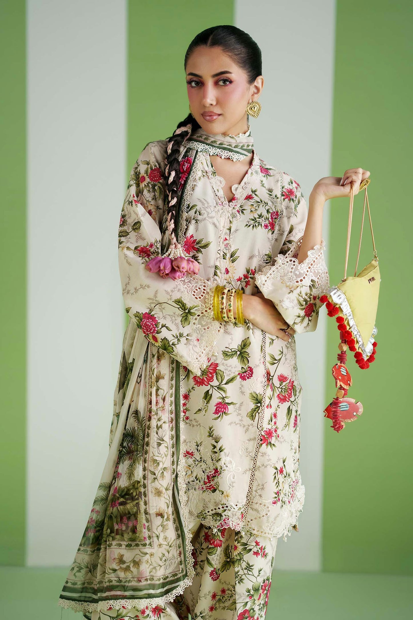 Maria.B Desi Summer Pie '26 - 3 Piece Embroidered Lawn Suit | Dwp2603-esm-ofw