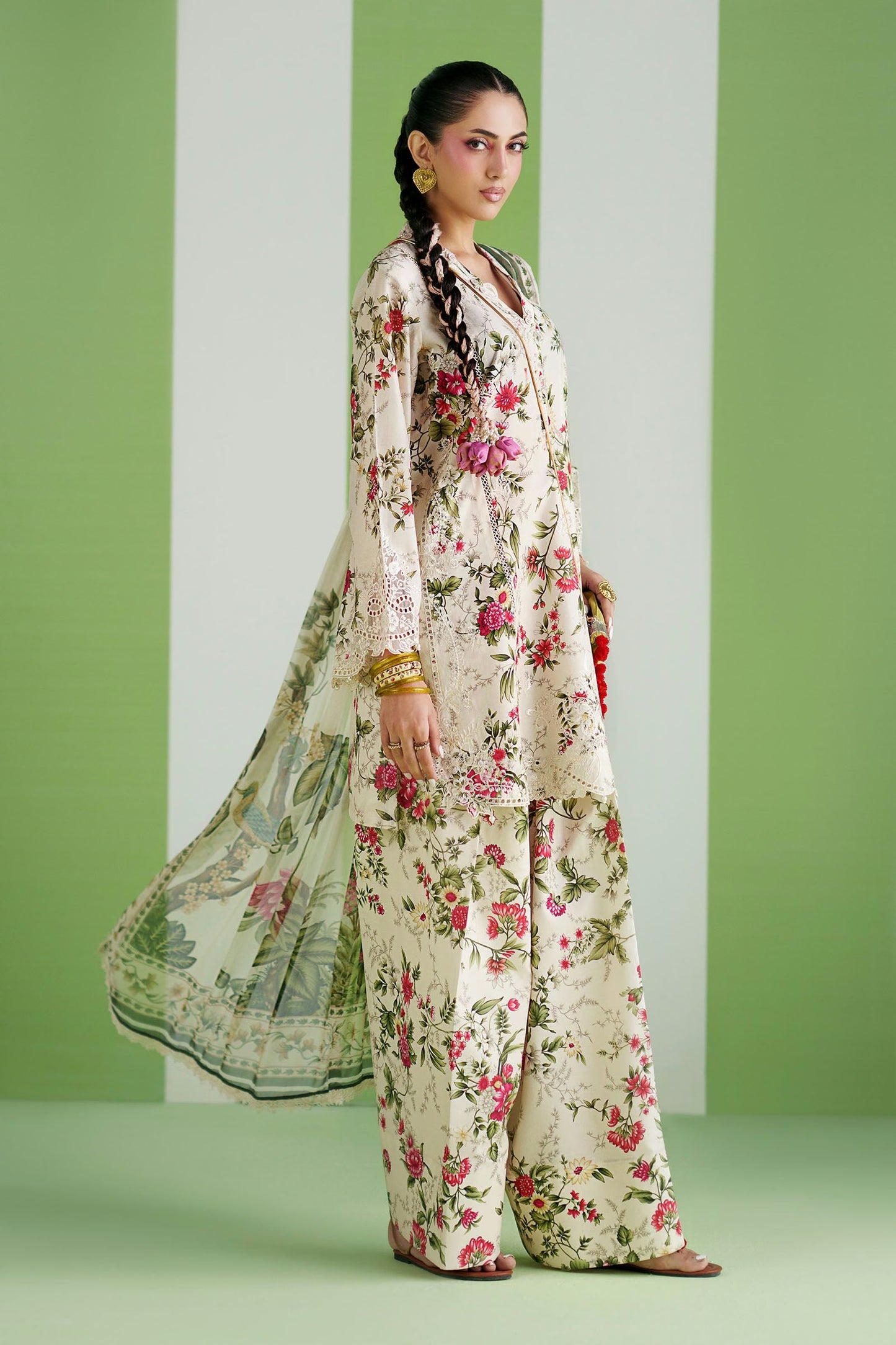 Maria.B Desi Summer Pie '26 - 3 Piece Embroidered Lawn Suit | Dwp2603-esm-ofw