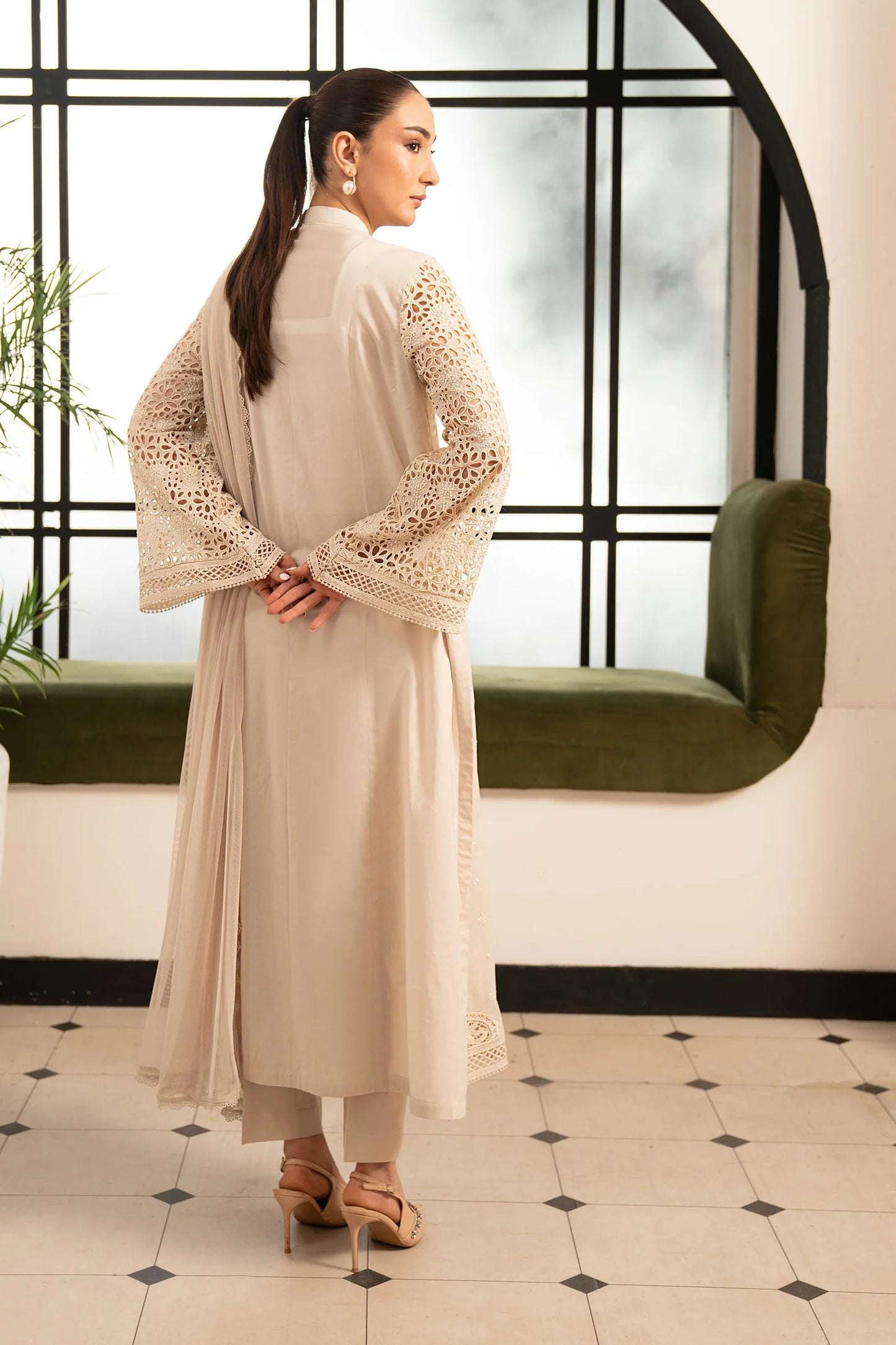 Maria.B Desi Summer Pie '26 - 3 Piece Embroidered Lawn Suit | Dwp2618-esm-beg