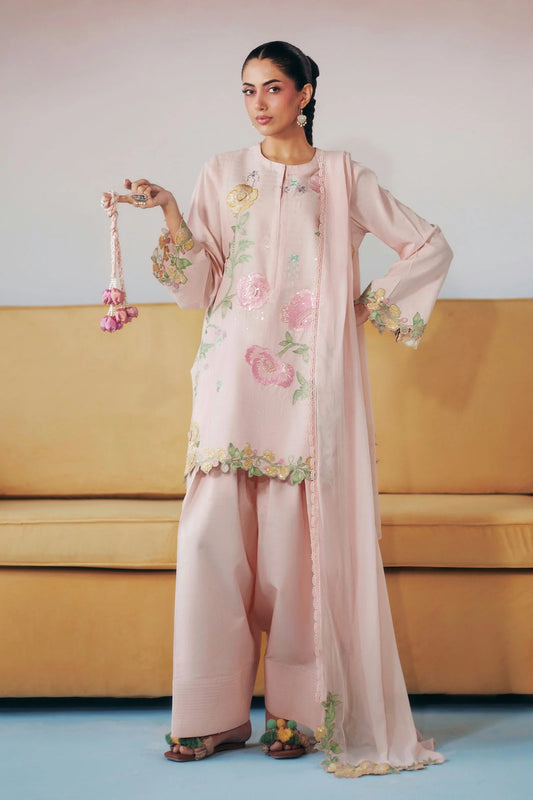 Maria.B Desi Summer Pie '26 - 3 Piece Embroidered Dobby Lawn Suit | Dwp2620-esm-lpi