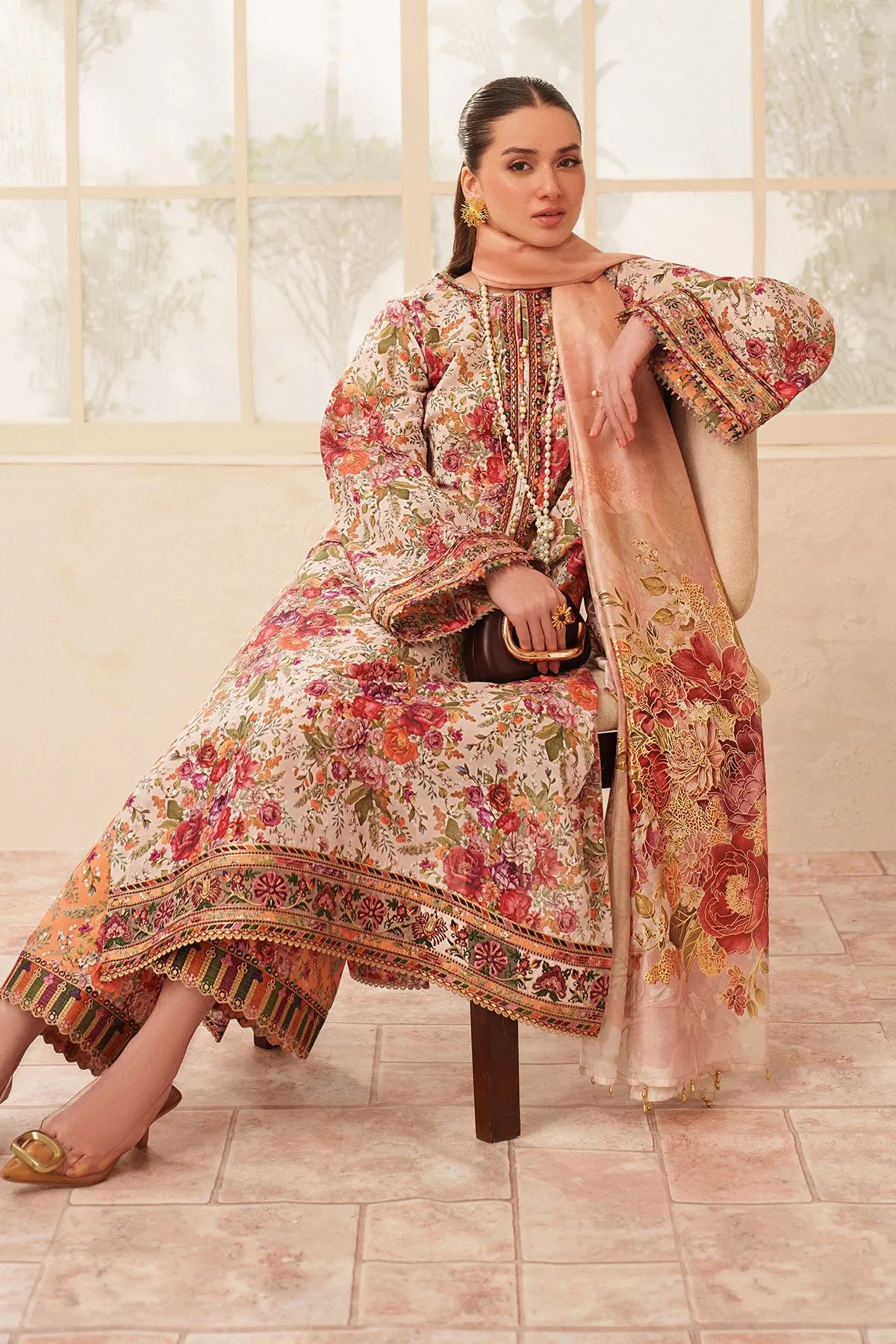 Baroque Summer RTW '26 - Embroidered Lawn F-4407