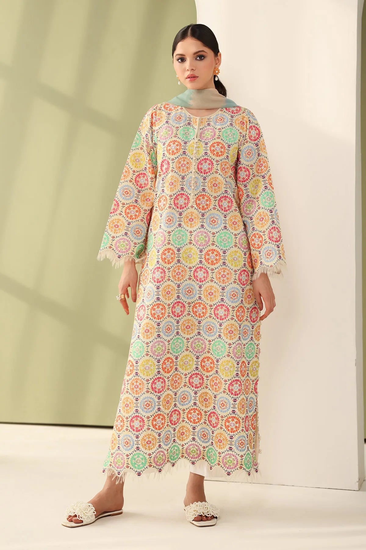 Baroque Summer RTW '26 - Embroidered Printed Lawn F-4178