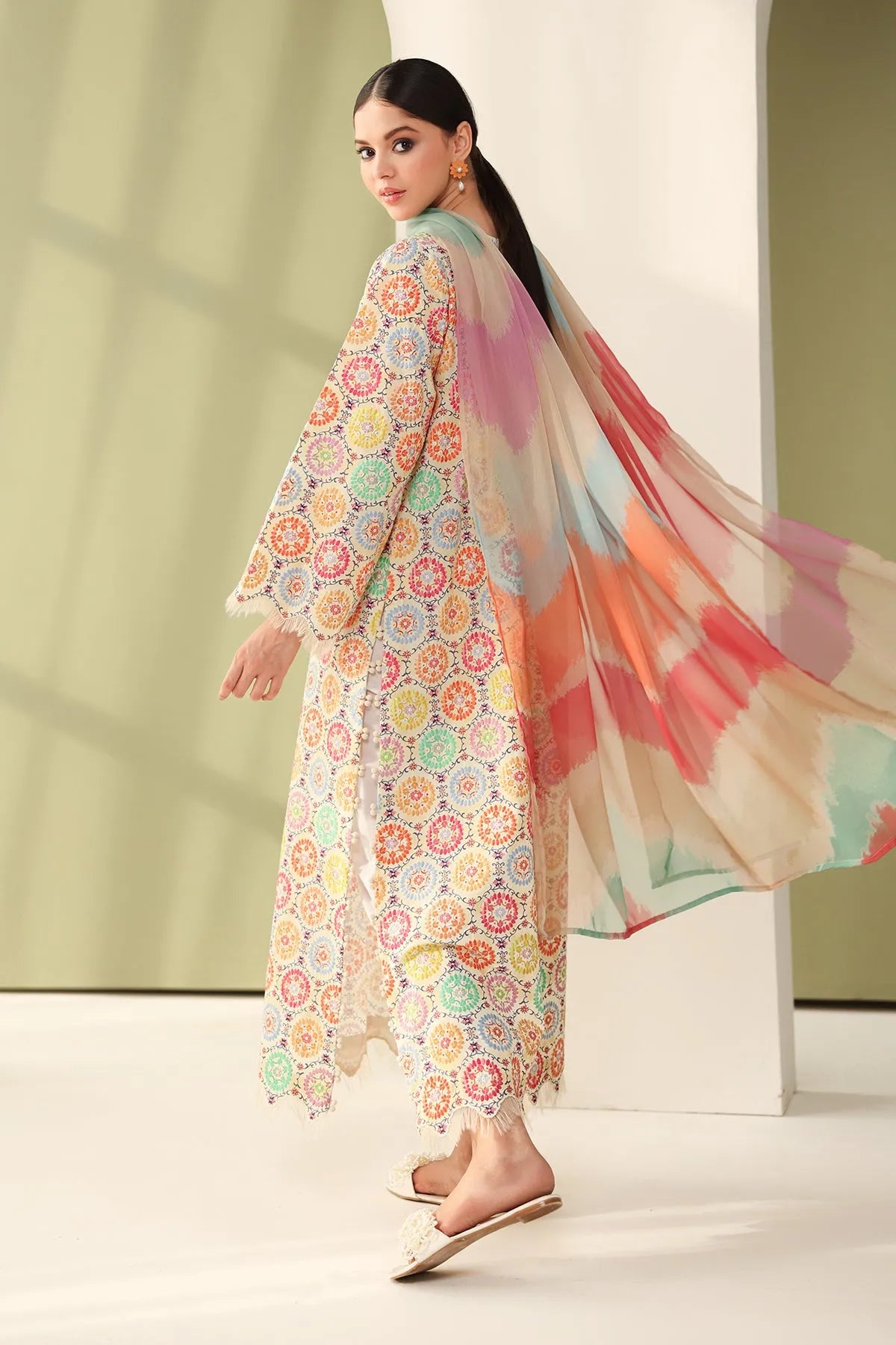 Baroque Summer RTW '26 - Embroidered Printed Lawn F-4178