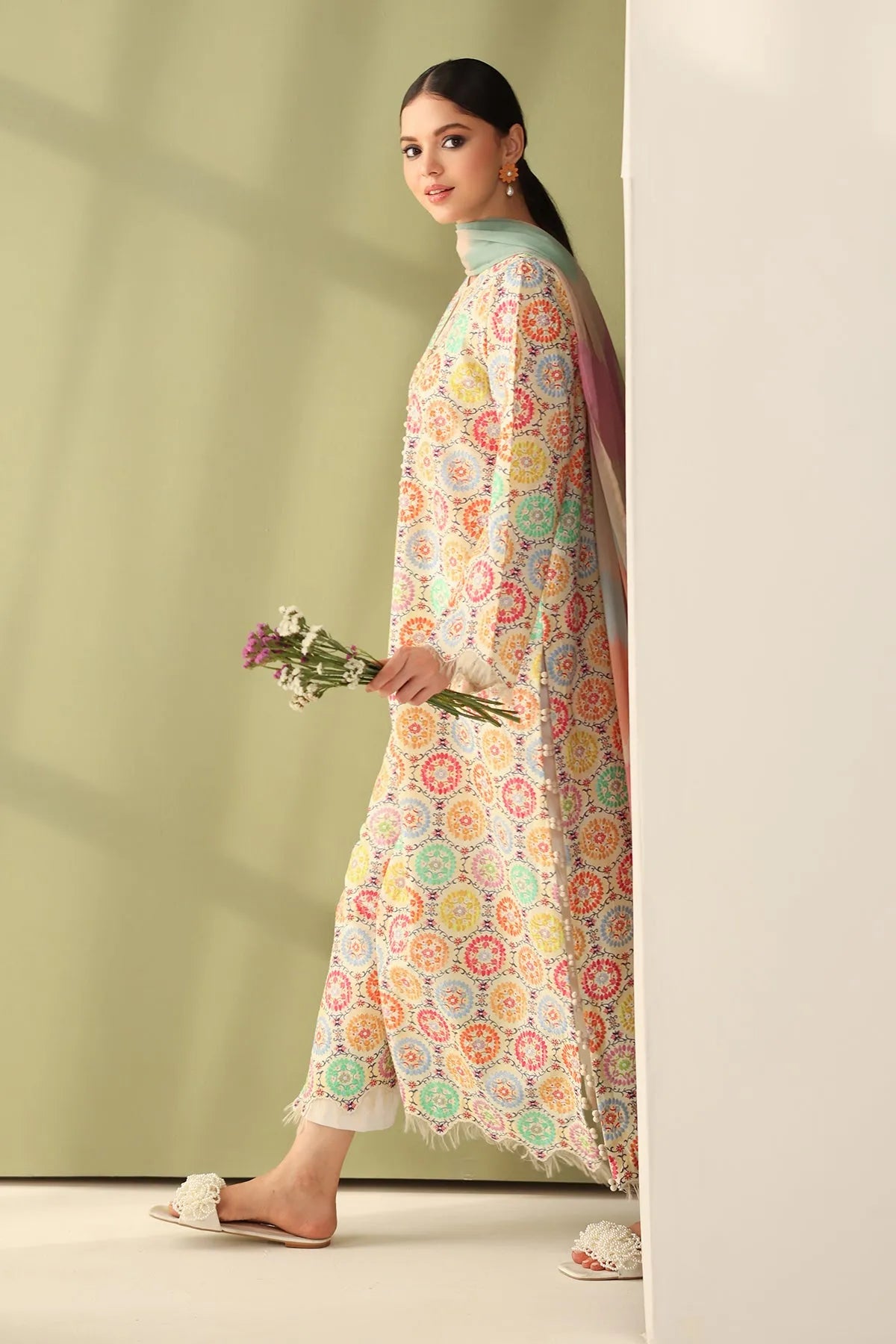 Baroque Summer RTW '26 - Embroidered Printed Lawn F-4178