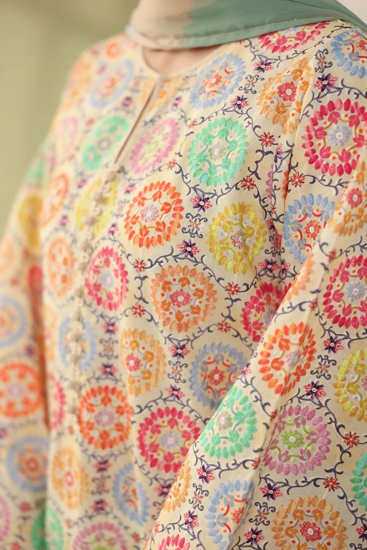 Baroque Summer RTW '26 - Embroidered Printed Lawn F-4178