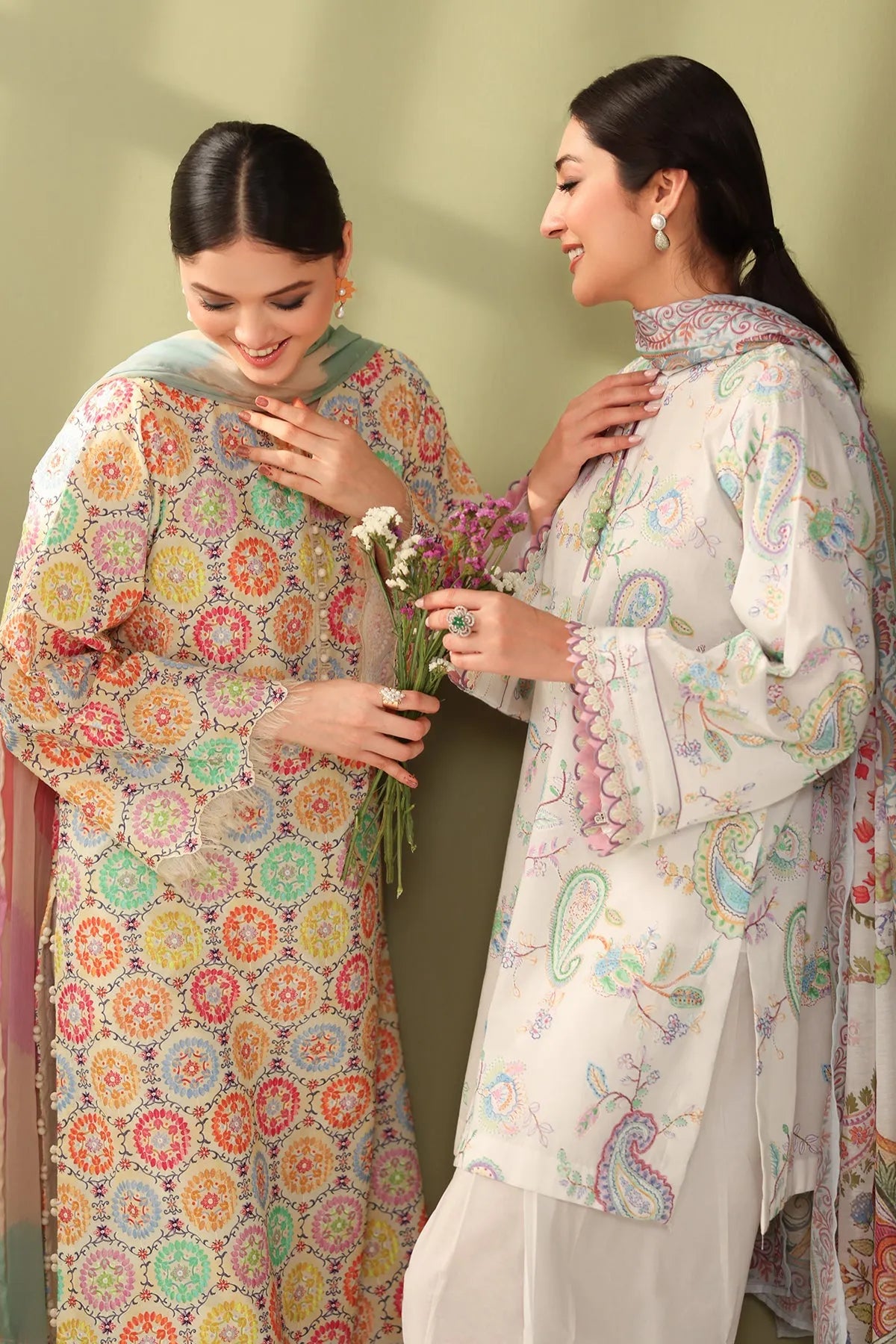 Baroque Summer RTW '26 - Embroidered Printed Lawn F-4178